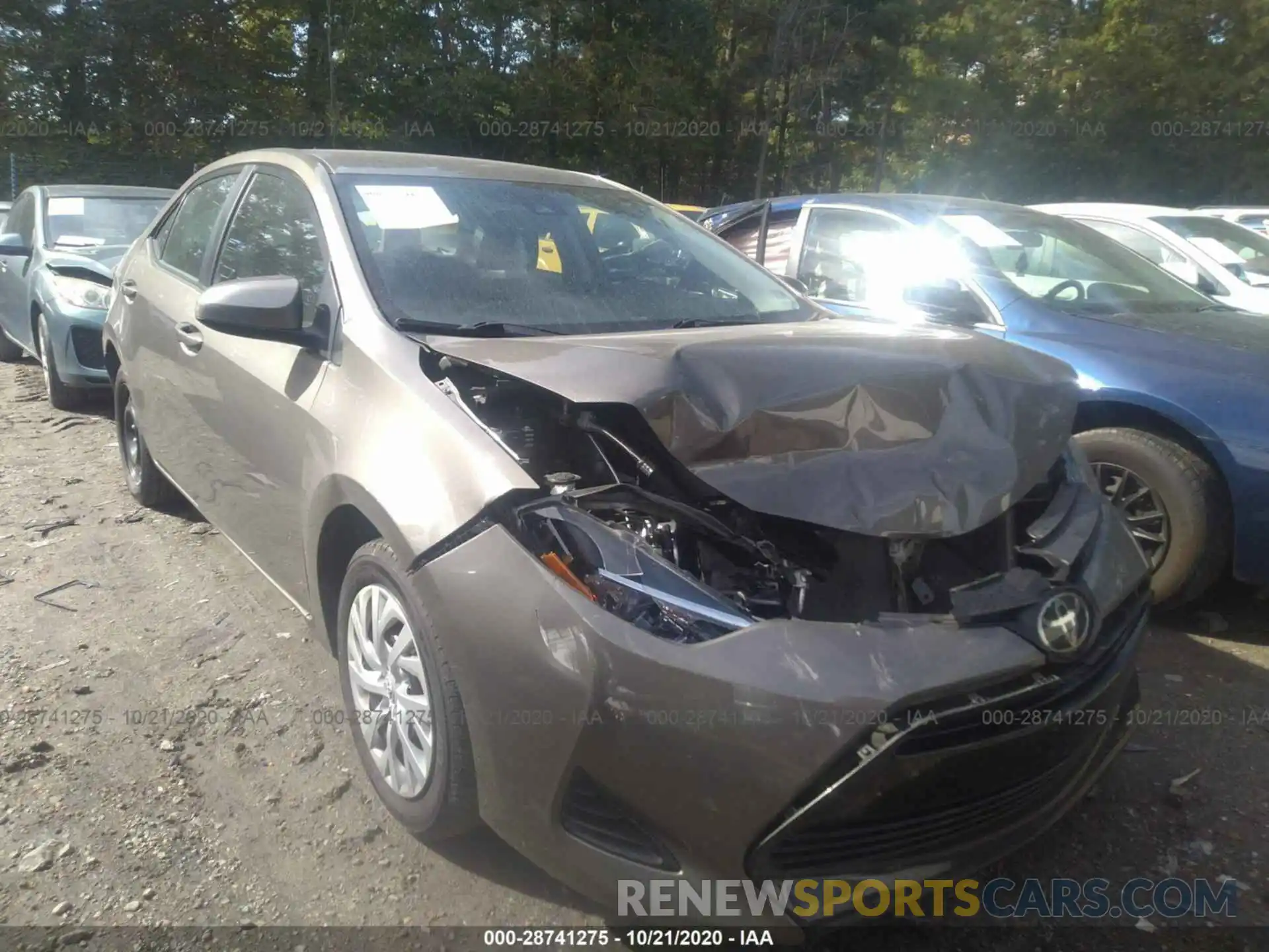 1 Photograph of a damaged car 5YFBURHE0KP922410 TOYOTA COROLLA 2019