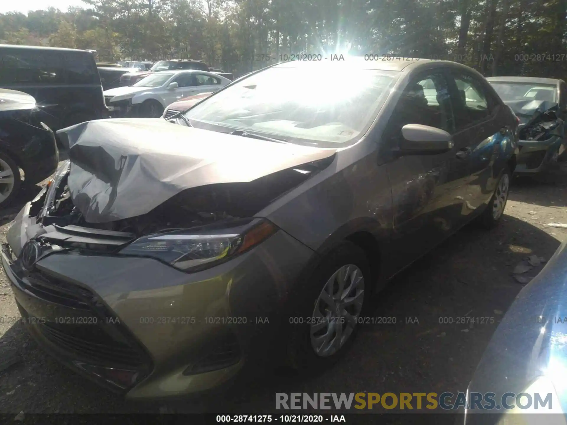 2 Photograph of a damaged car 5YFBURHE0KP922410 TOYOTA COROLLA 2019