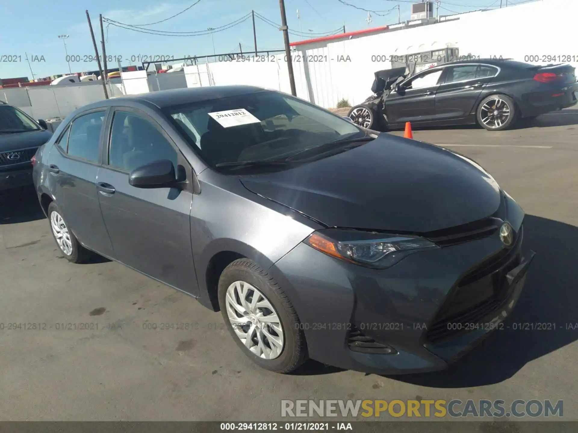 1 Photograph of a damaged car 5YFBURHE0KP923816 TOYOTA COROLLA 2019