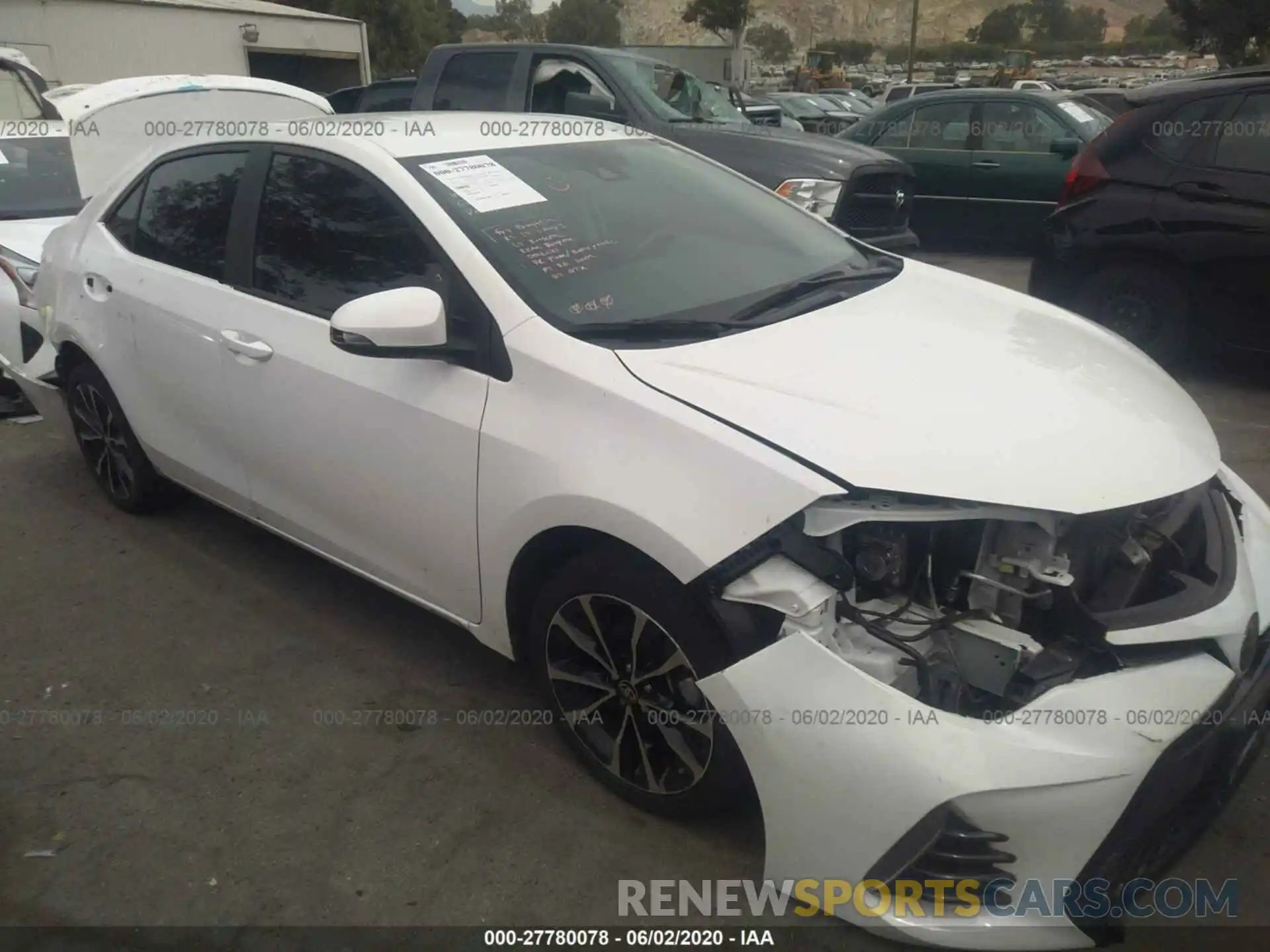 1 Photograph of a damaged car 5YFBURHE0KP924187 TOYOTA COROLLA 2019