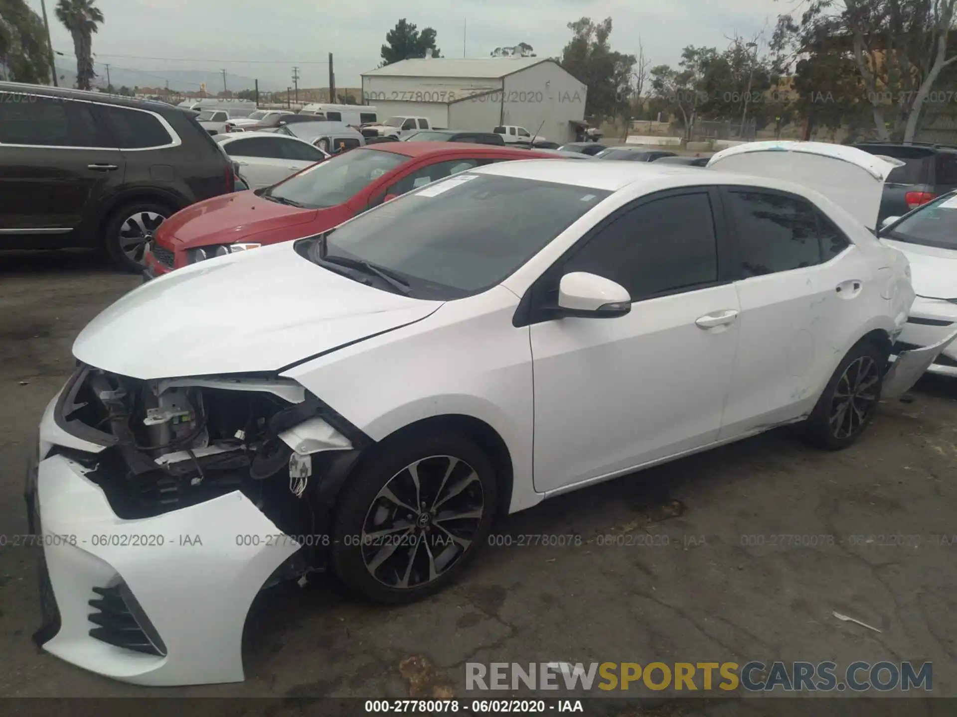 2 Photograph of a damaged car 5YFBURHE0KP924187 TOYOTA COROLLA 2019