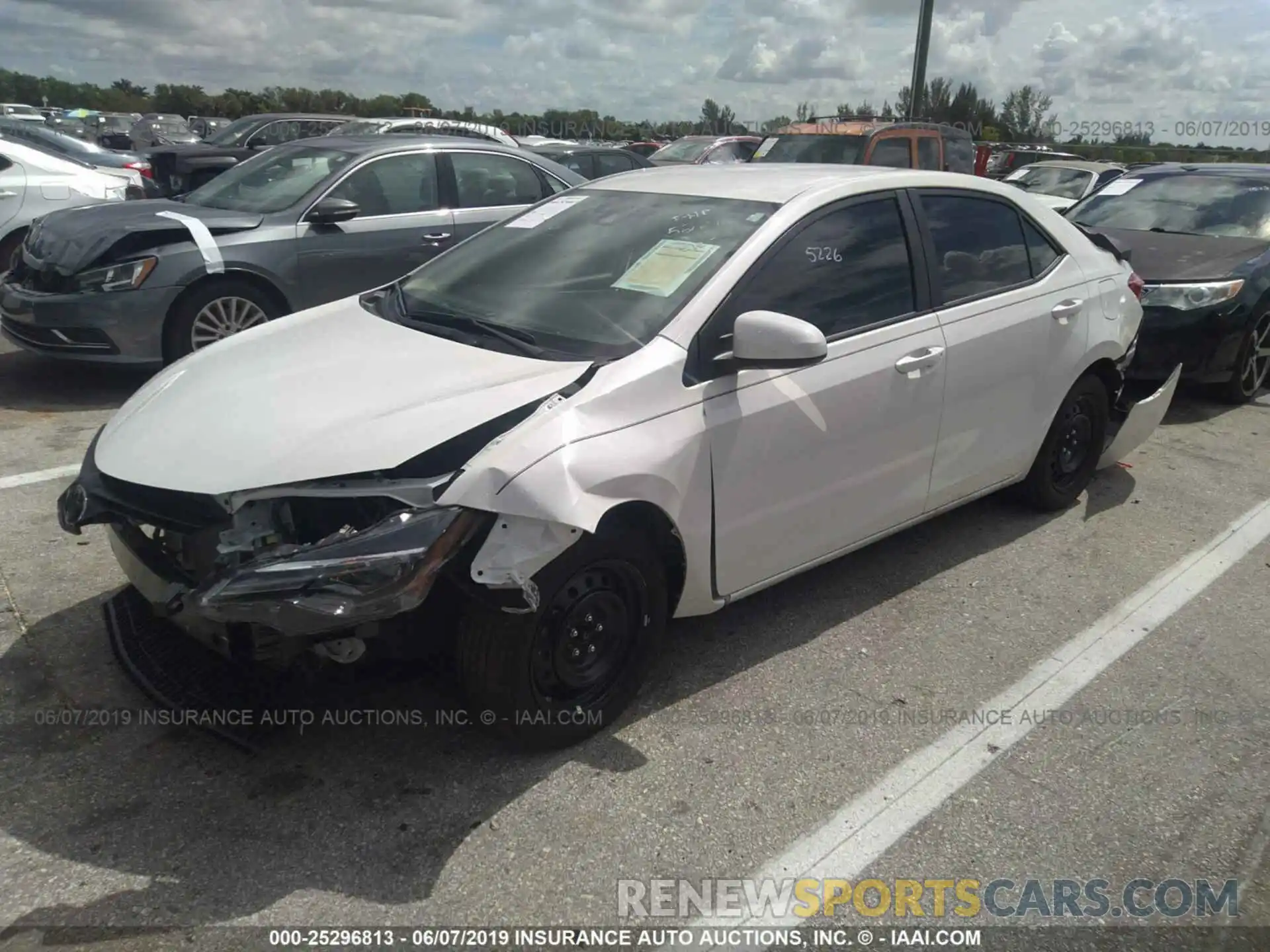 2 Photograph of a damaged car 5YFBURHE0KP925226 TOYOTA COROLLA 2019