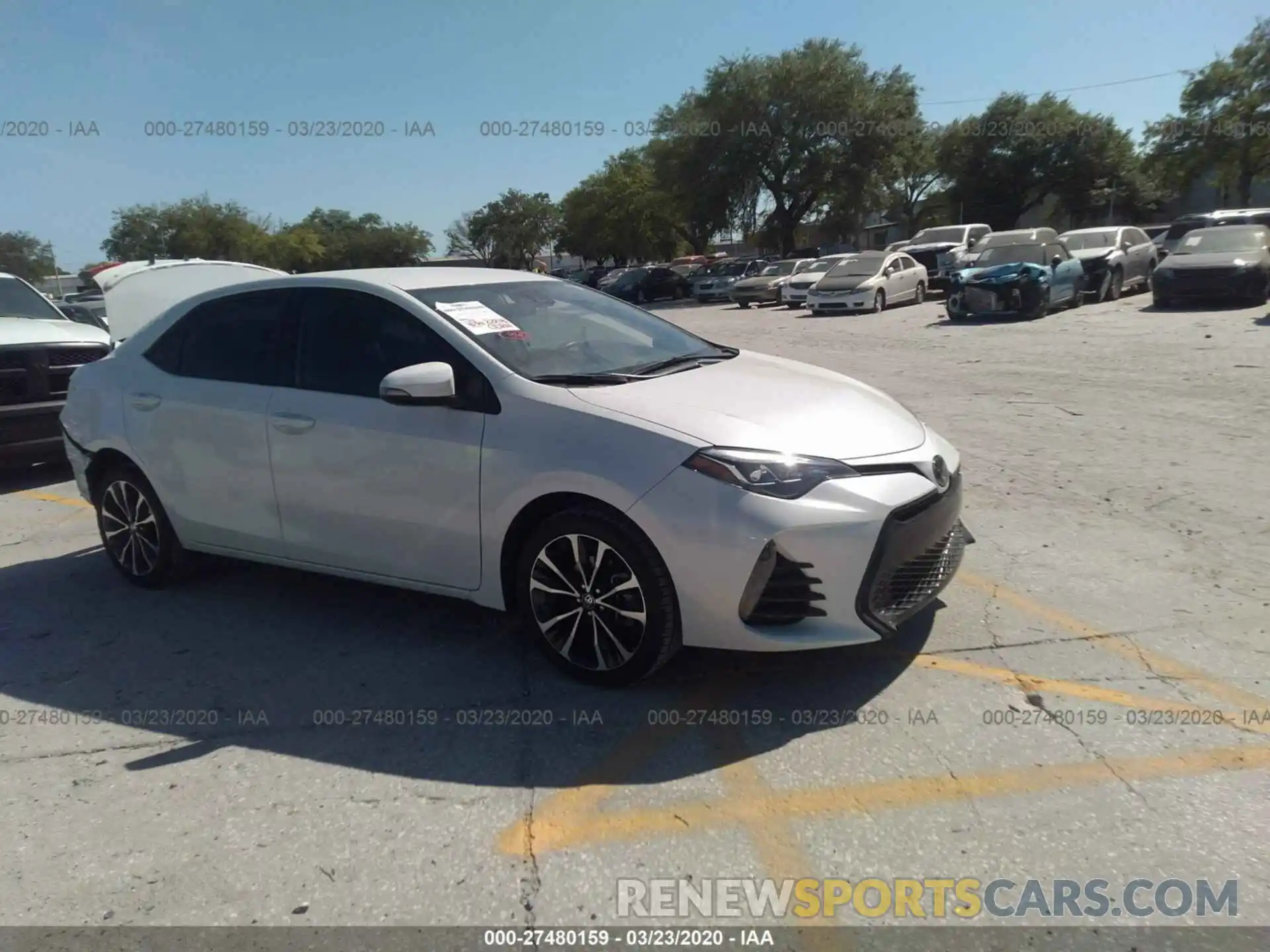 1 Photograph of a damaged car 5YFBURHE0KP925839 TOYOTA COROLLA 2019