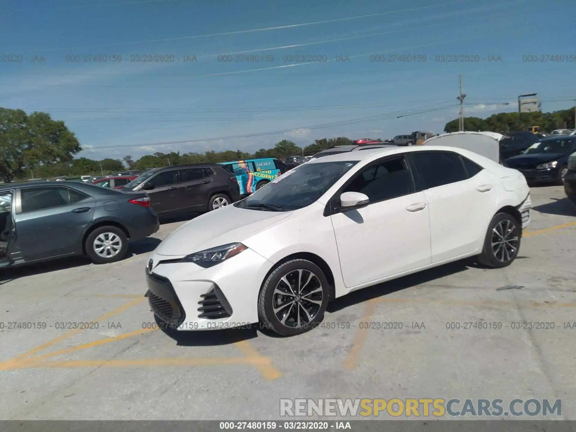 2 Photograph of a damaged car 5YFBURHE0KP925839 TOYOTA COROLLA 2019