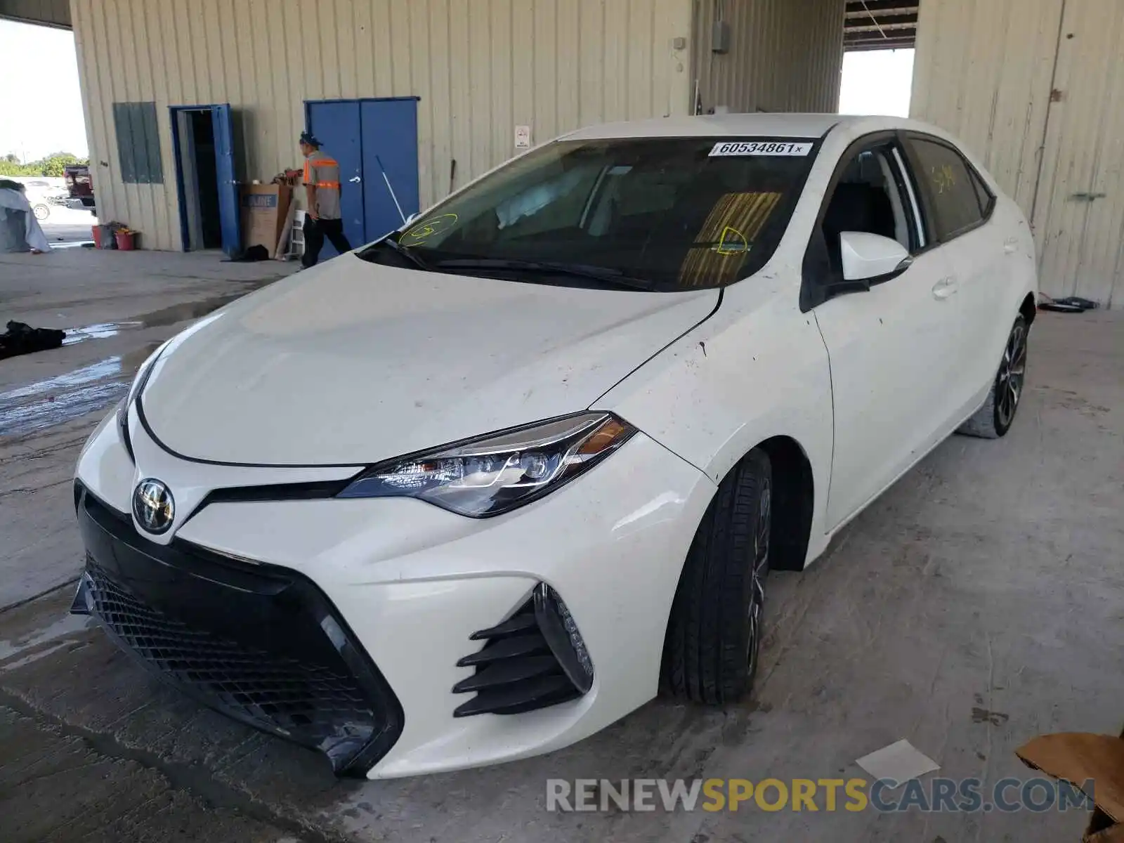 2 Photograph of a damaged car 5YFBURHE0KP926280 TOYOTA COROLLA 2019