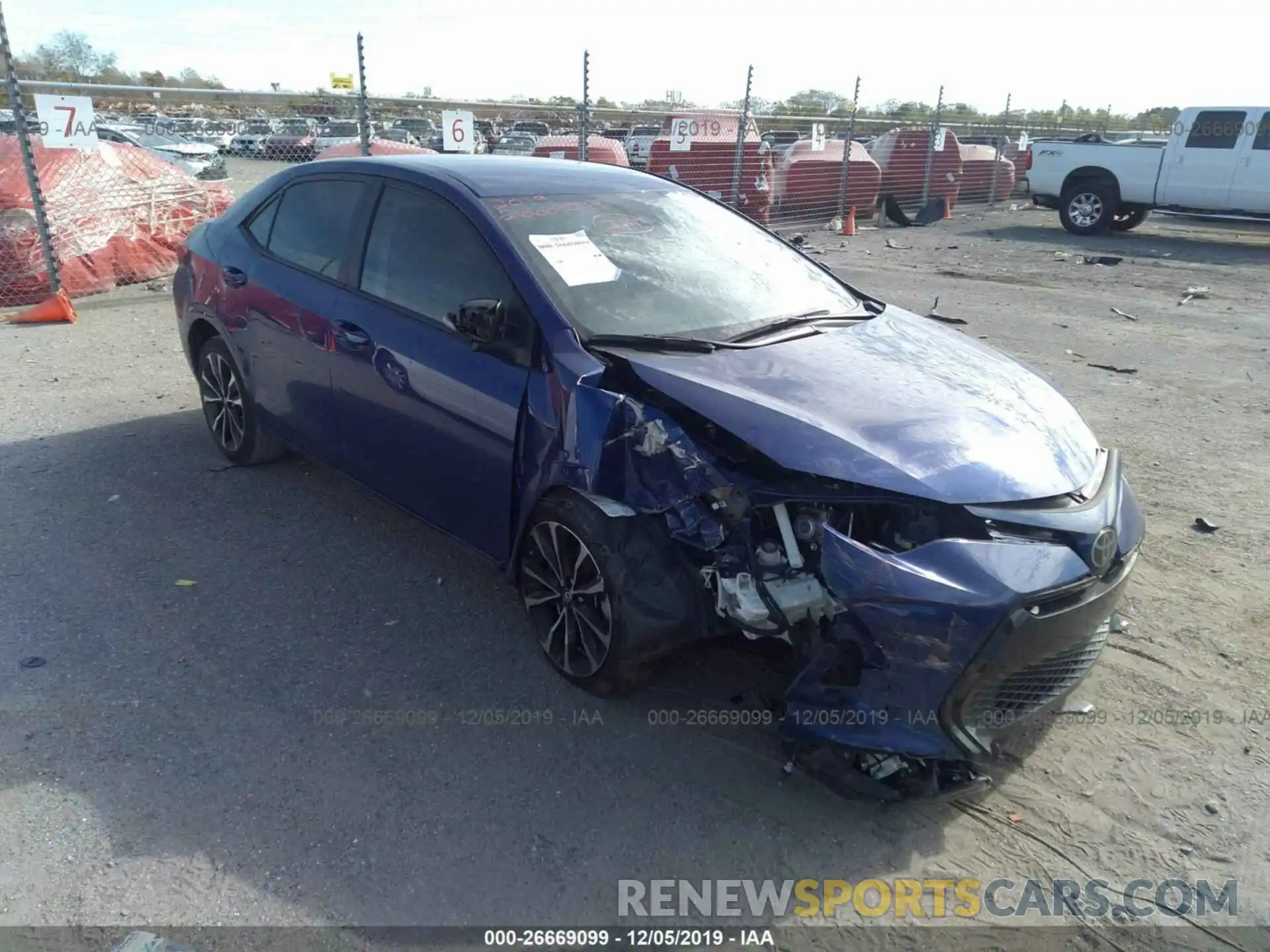 1 Photograph of a damaged car 5YFBURHE0KP926344 TOYOTA COROLLA 2019