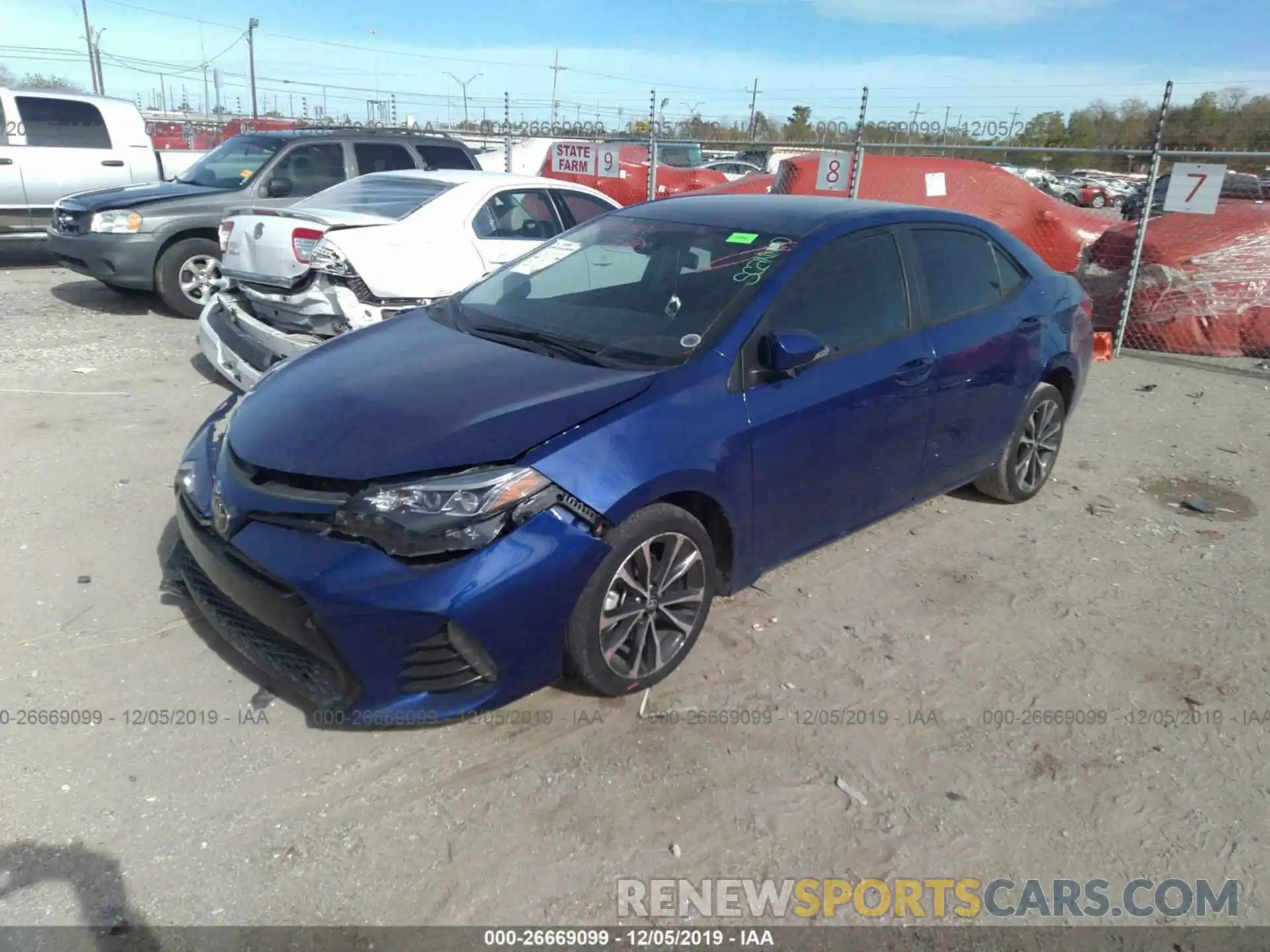 2 Photograph of a damaged car 5YFBURHE0KP926344 TOYOTA COROLLA 2019