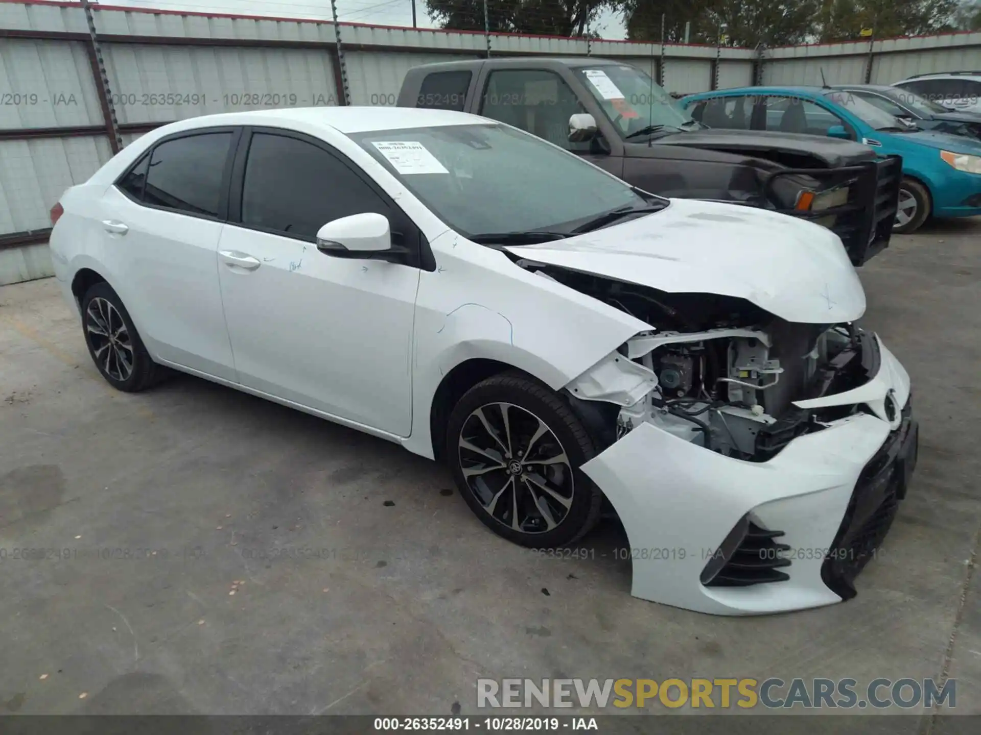 1 Photograph of a damaged car 5YFBURHE0KP926702 TOYOTA COROLLA 2019