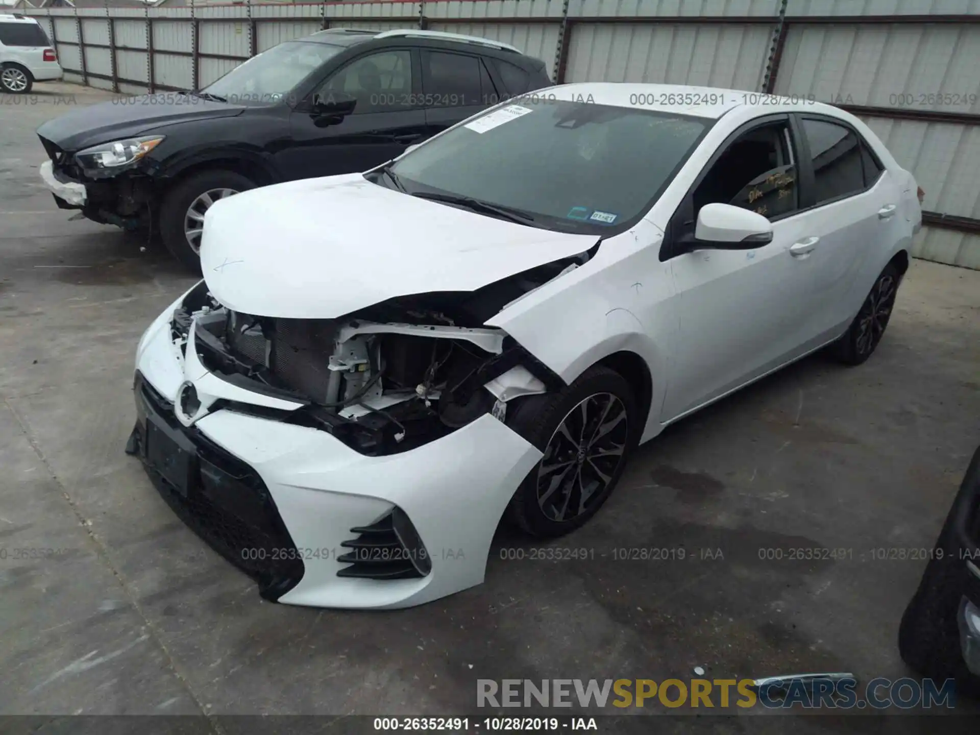 2 Photograph of a damaged car 5YFBURHE0KP926702 TOYOTA COROLLA 2019