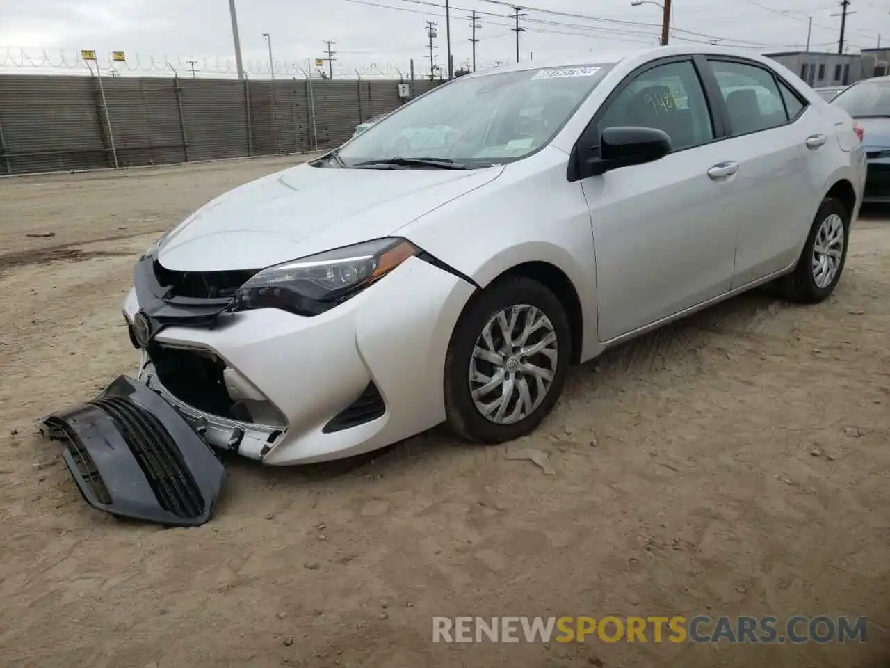 2 Photograph of a damaged car 5YFBURHE0KP927204 TOYOTA COROLLA 2019