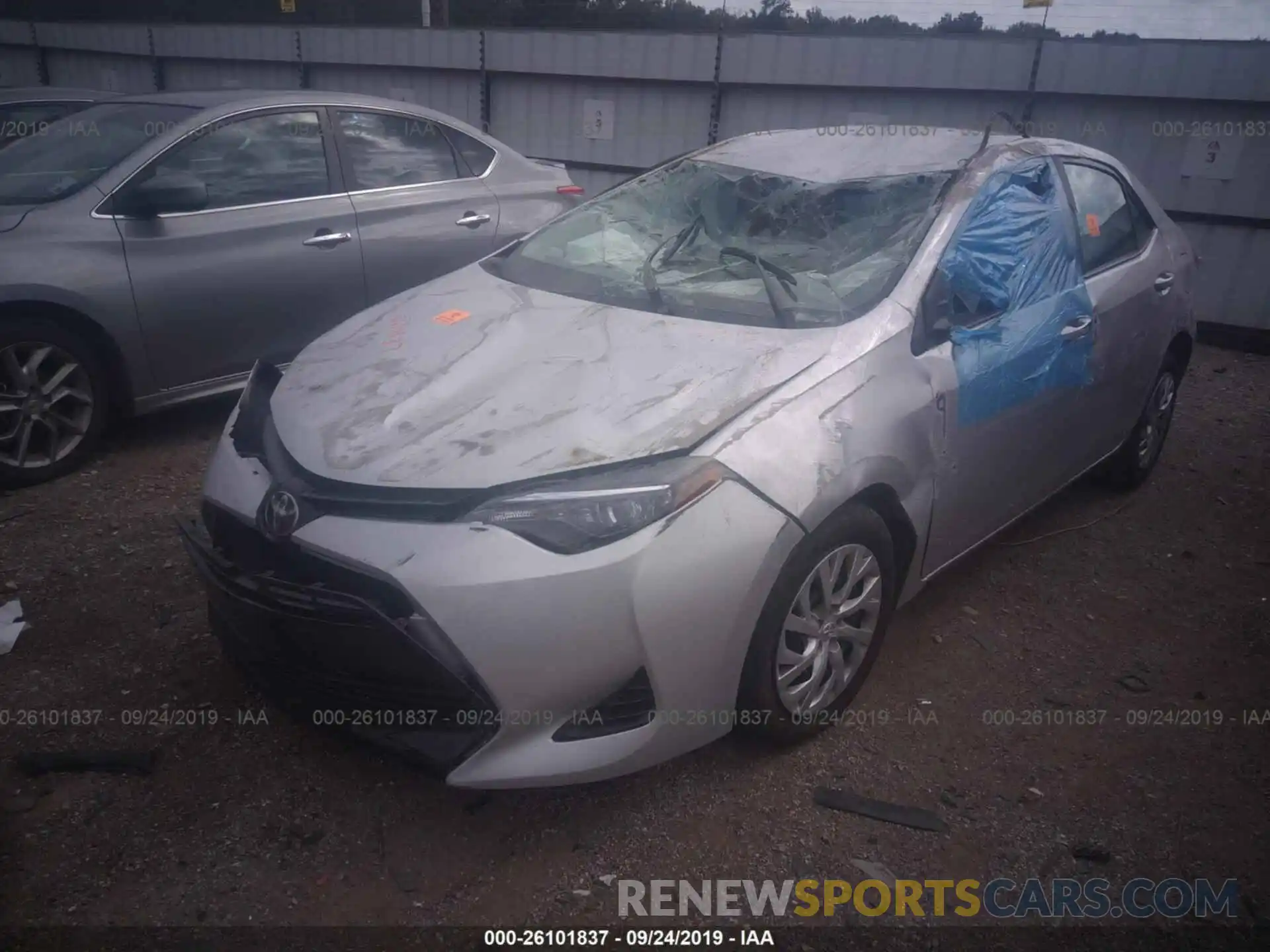 2 Photograph of a damaged car 5YFBURHE0KP927302 TOYOTA COROLLA 2019