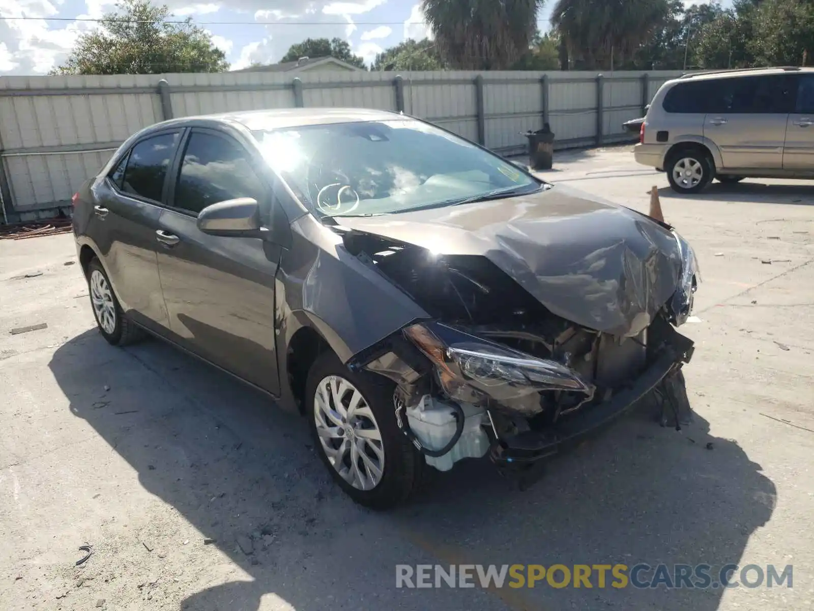 1 Photograph of a damaged car 5YFBURHE0KP927445 TOYOTA COROLLA 2019