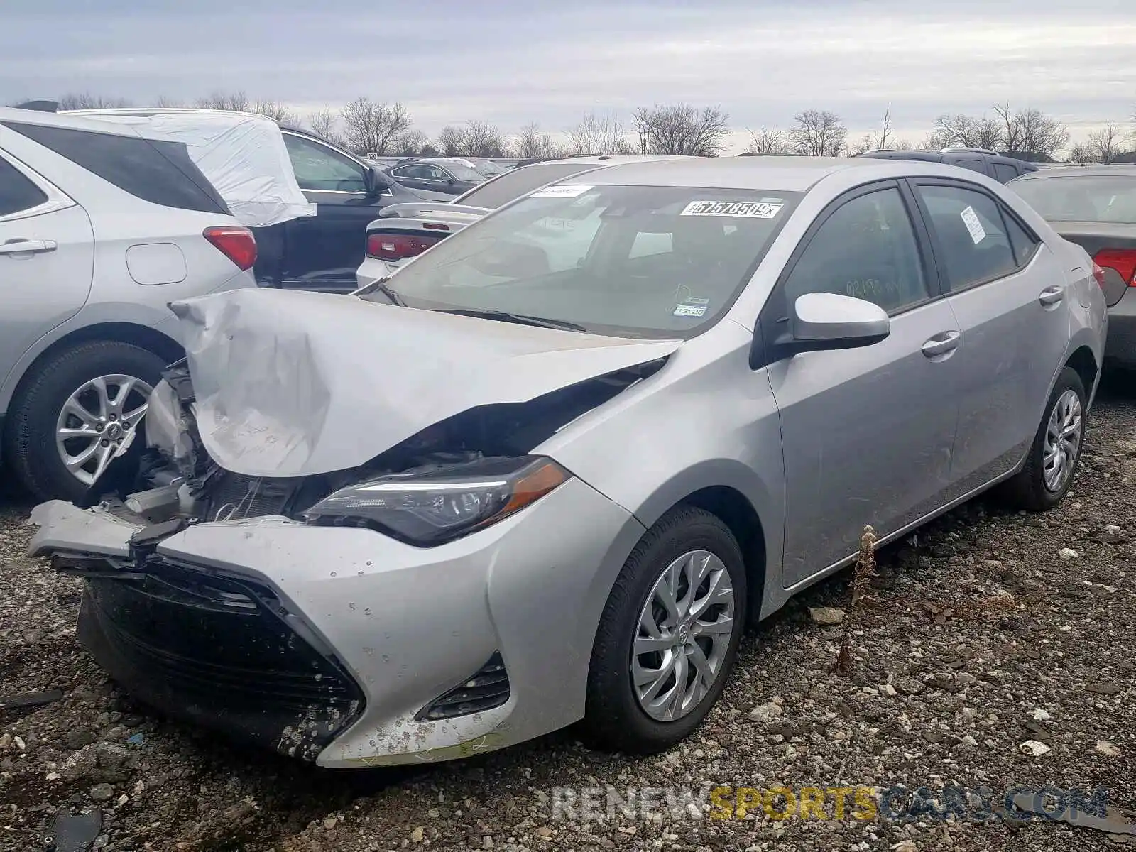 2 Photograph of a damaged car 5YFBURHE0KP927459 TOYOTA COROLLA 2019