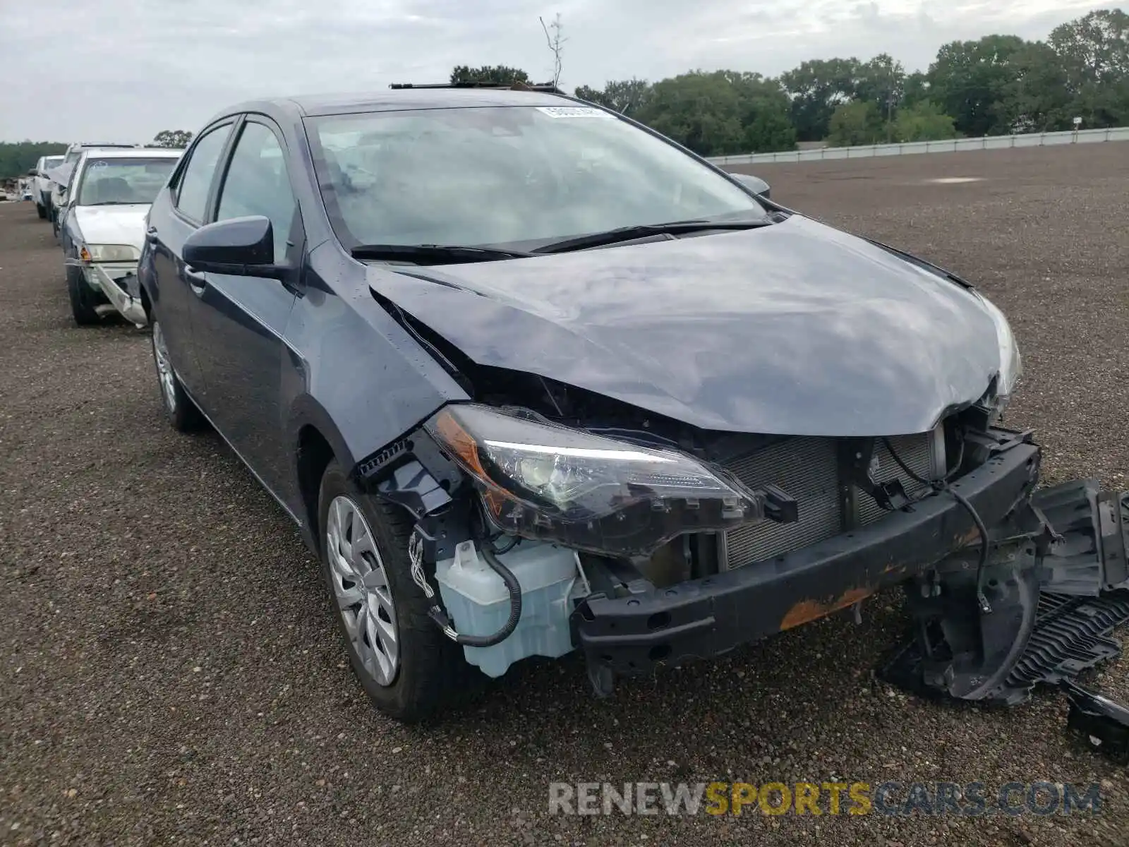 1 Photograph of a damaged car 5YFBURHE0KP927588 TOYOTA COROLLA 2019