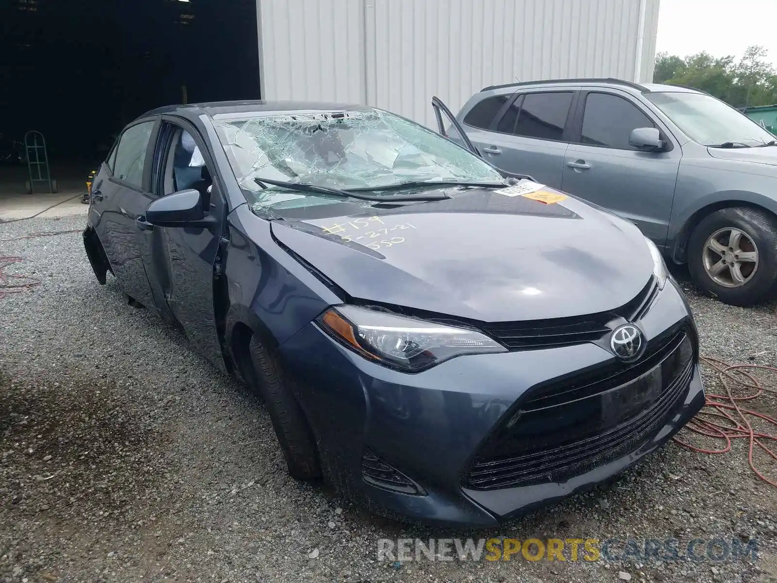 1 Photograph of a damaged car 5YFBURHE0KP927607 TOYOTA COROLLA 2019