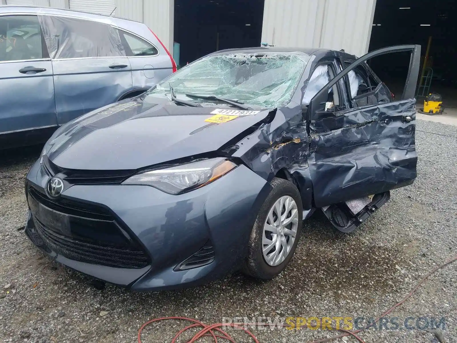 2 Photograph of a damaged car 5YFBURHE0KP927607 TOYOTA COROLLA 2019