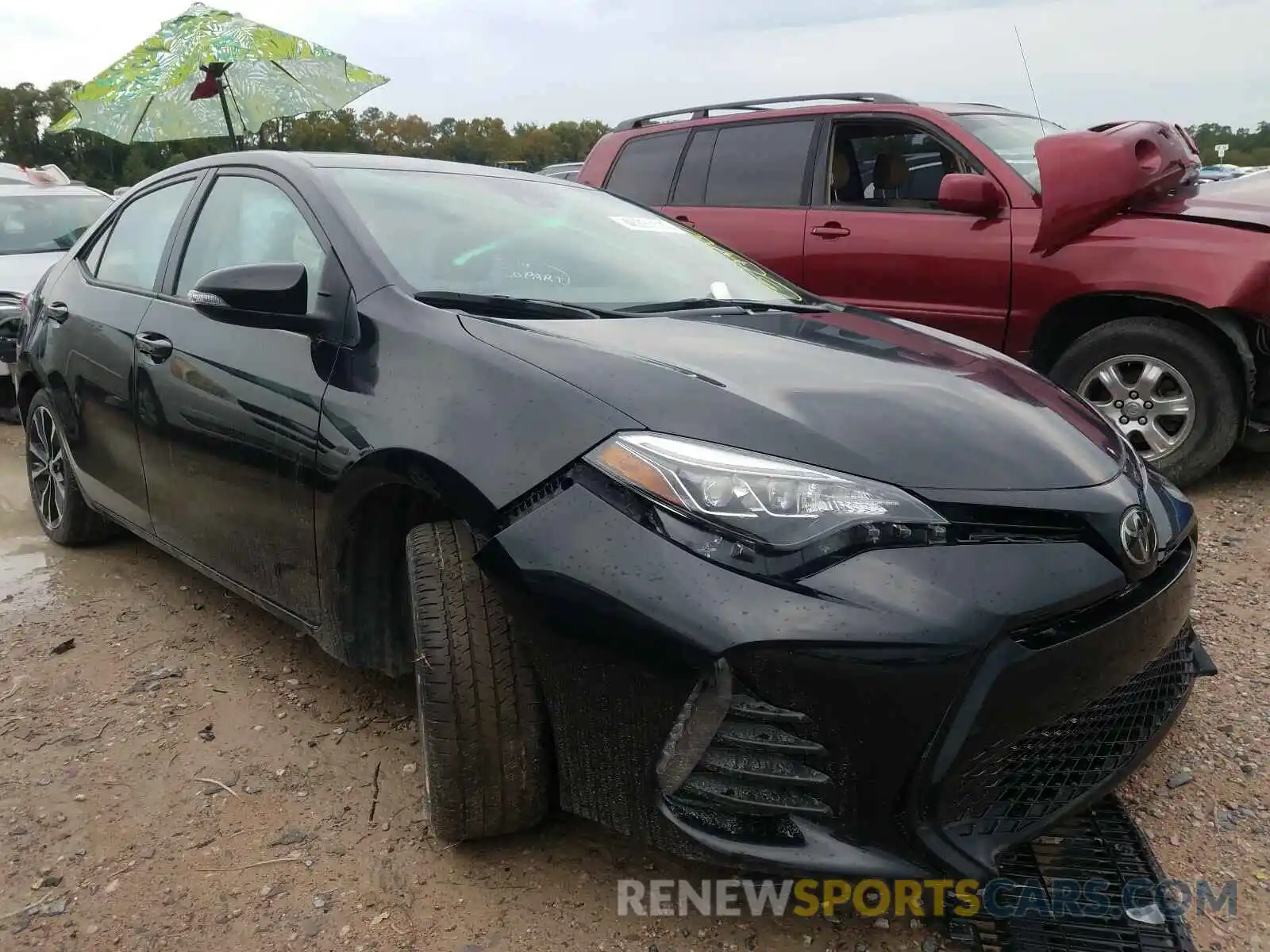 1 Photograph of a damaged car 5YFBURHE0KP927929 TOYOTA COROLLA 2019