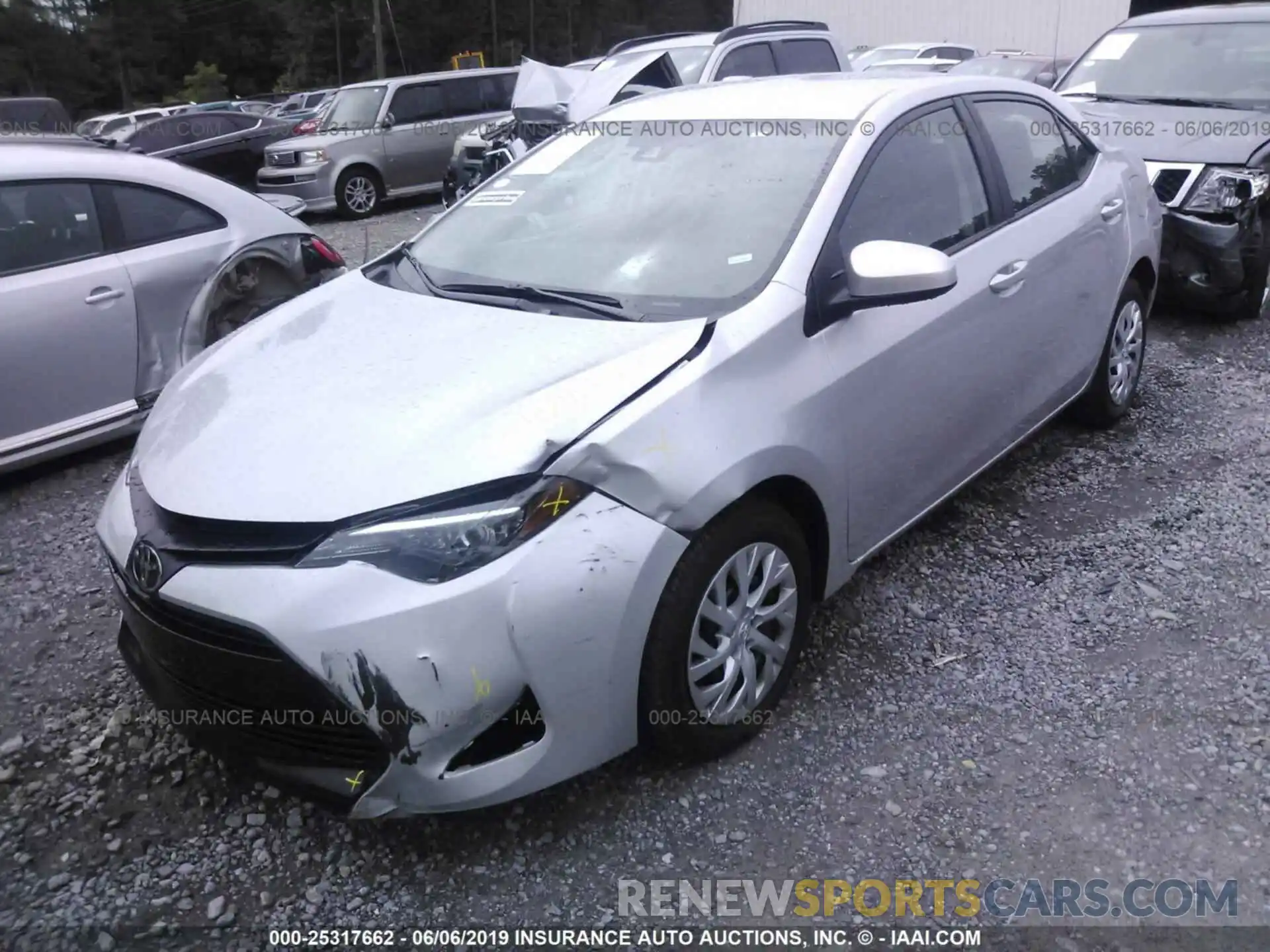 2 Photograph of a damaged car 5YFBURHE0KP928059 TOYOTA COROLLA 2019