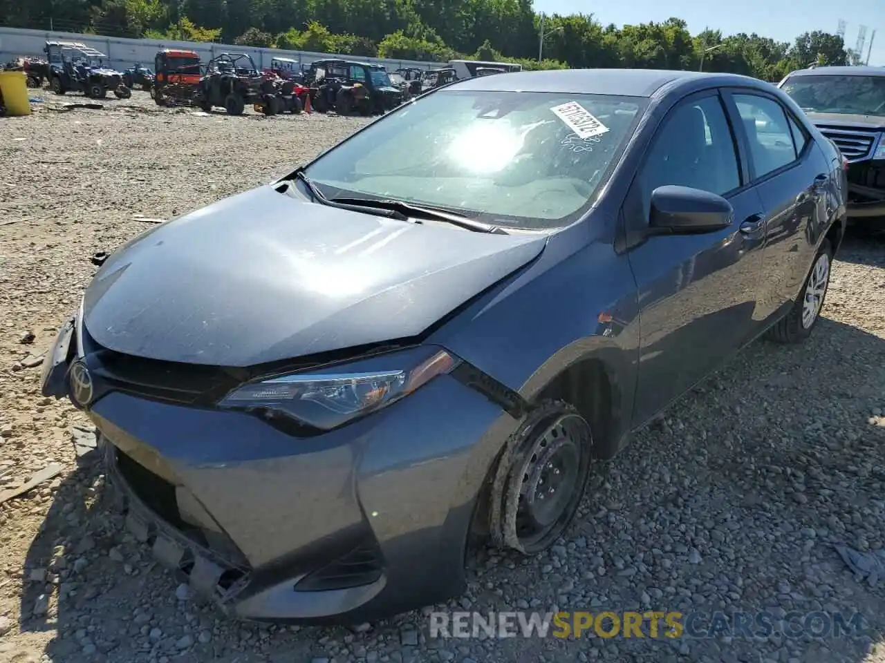 2 Photograph of a damaged car 5YFBURHE0KP928322 TOYOTA COROLLA 2019