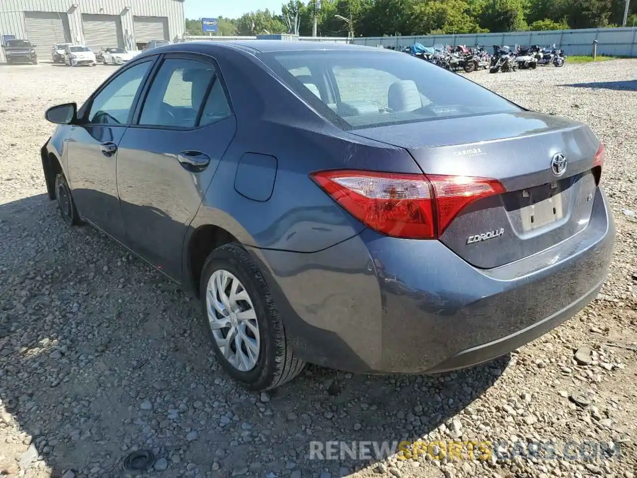 3 Photograph of a damaged car 5YFBURHE0KP928322 TOYOTA COROLLA 2019