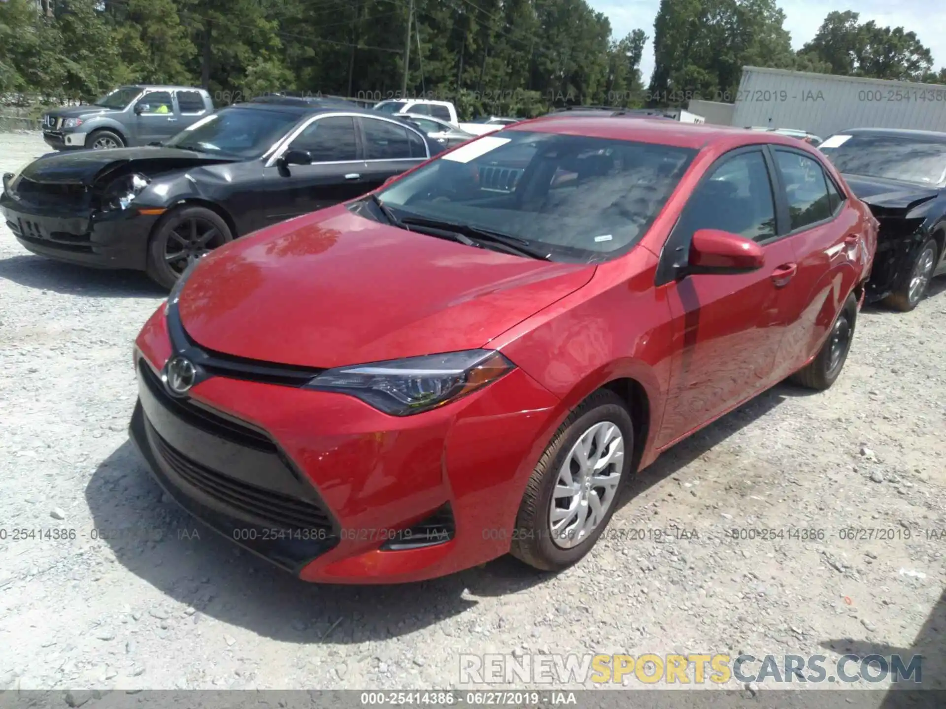 2 Photograph of a damaged car 5YFBURHE0KP928398 TOYOTA COROLLA 2019