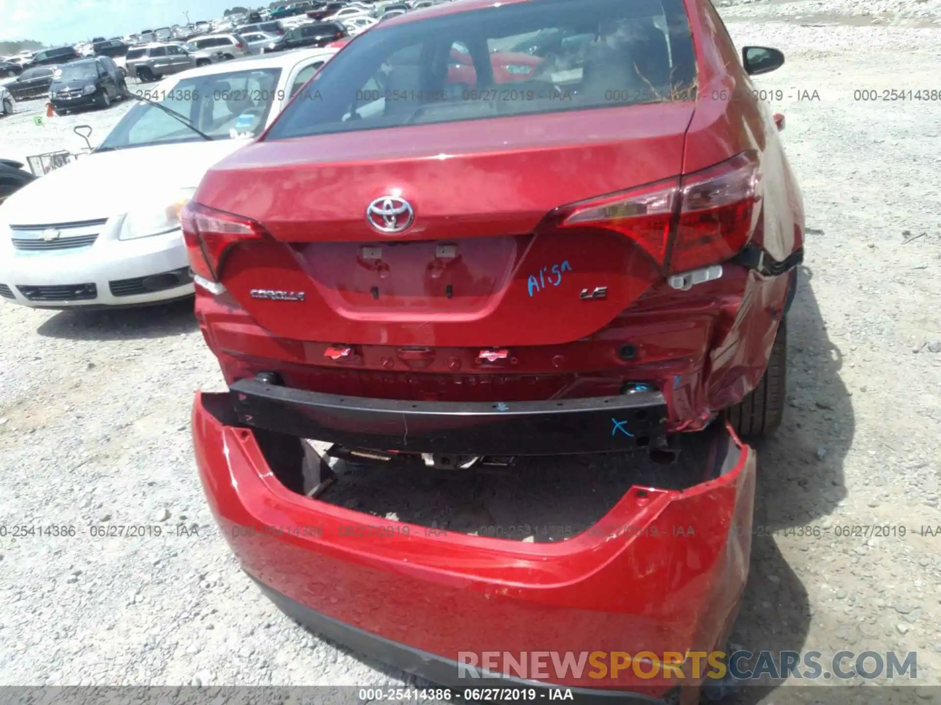 6 Photograph of a damaged car 5YFBURHE0KP928398 TOYOTA COROLLA 2019