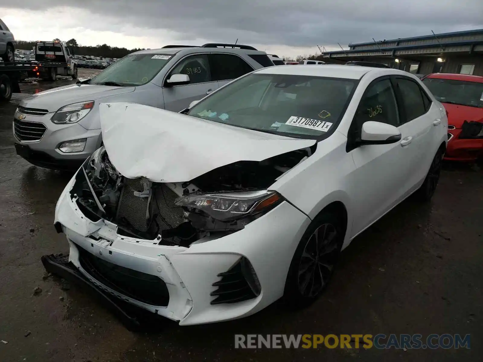 2 Photograph of a damaged car 5YFBURHE0KP928742 TOYOTA COROLLA 2019