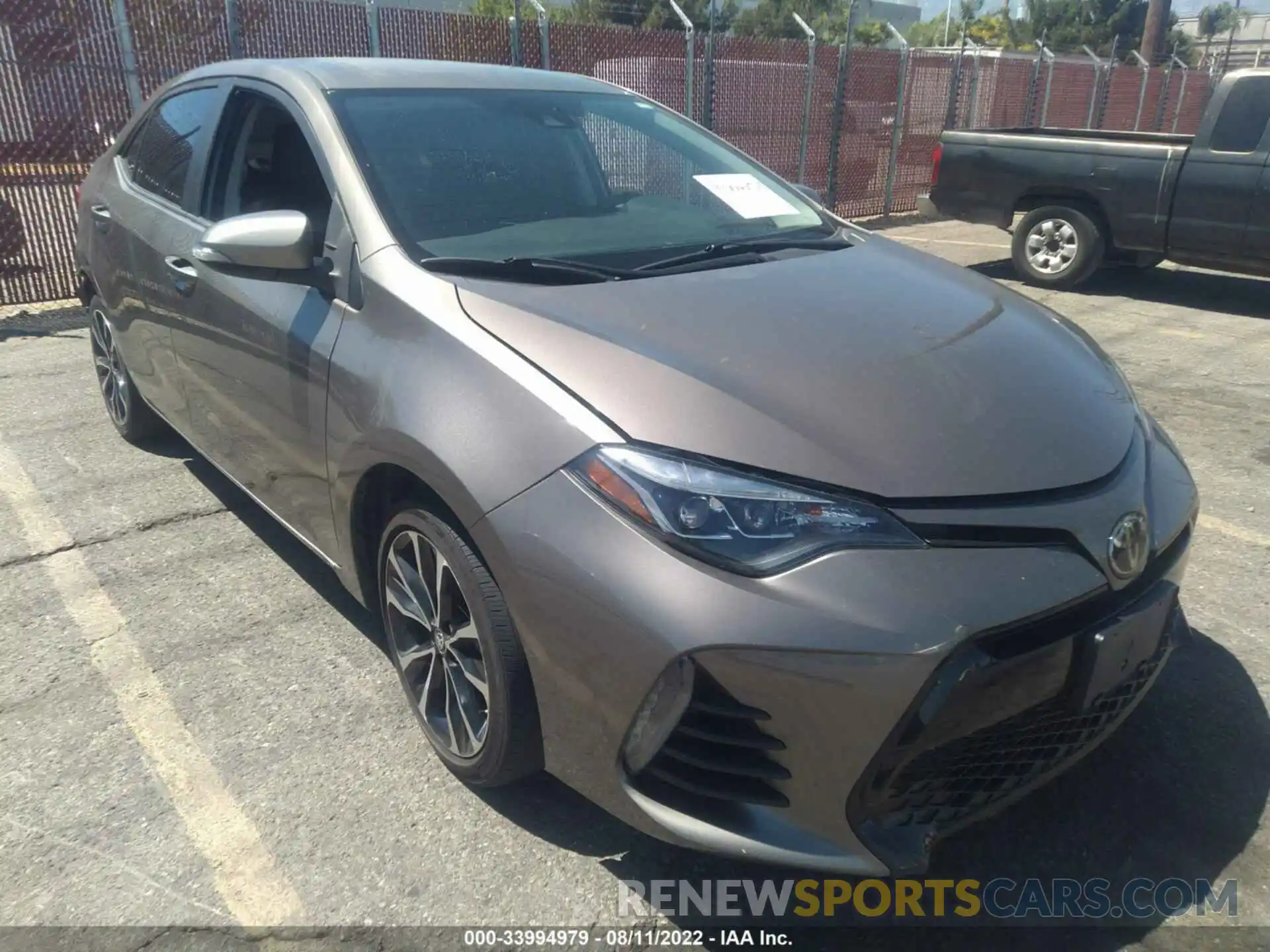 1 Photograph of a damaged car 5YFBURHE0KP929163 TOYOTA COROLLA 2019