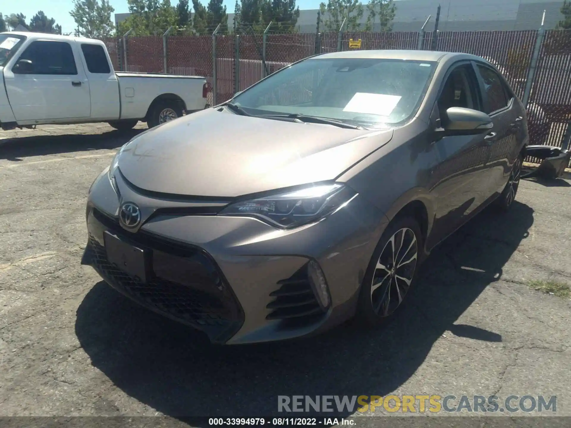 2 Photograph of a damaged car 5YFBURHE0KP929163 TOYOTA COROLLA 2019