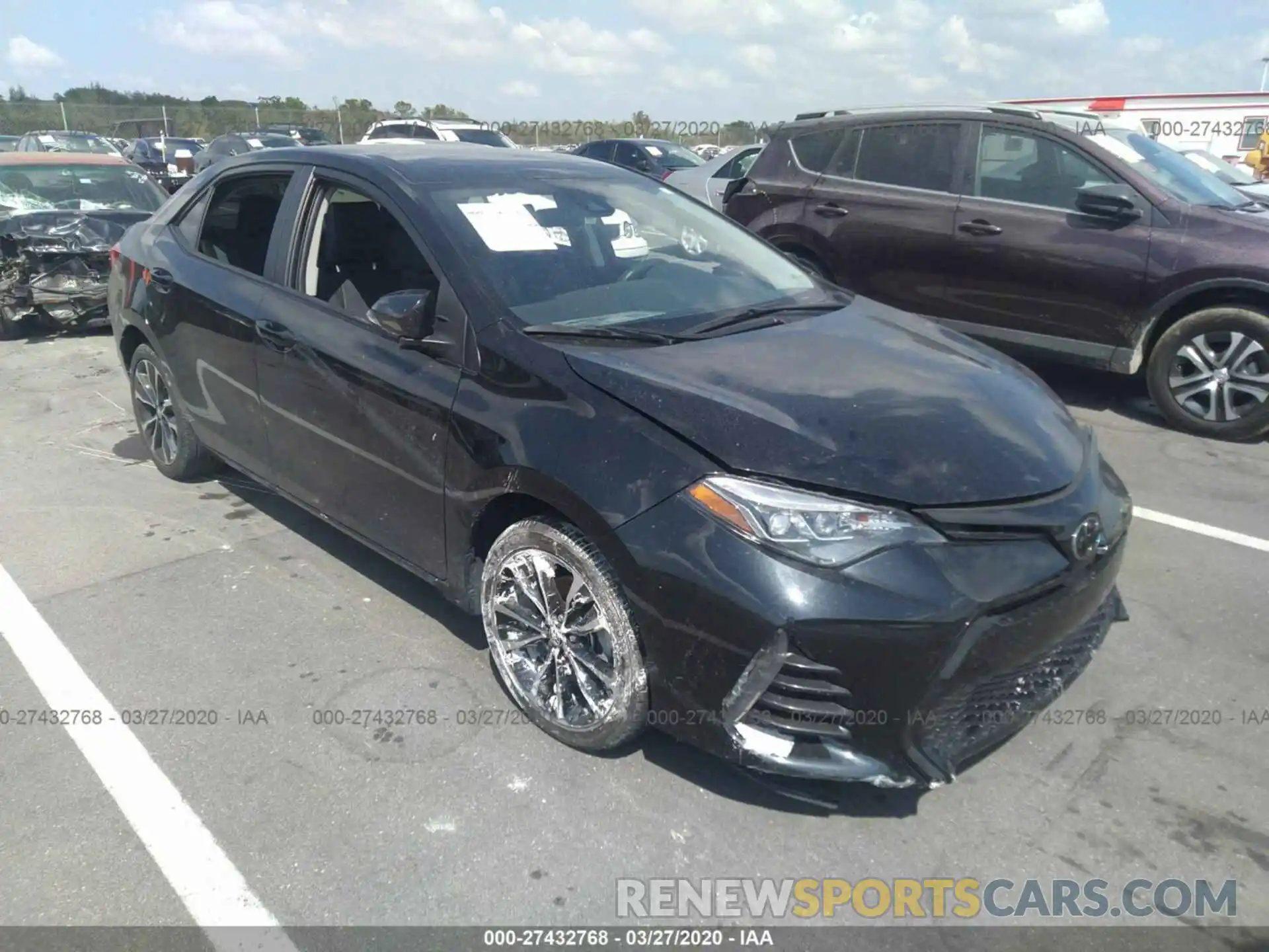 1 Photograph of a damaged car 5YFBURHE0KP929440 TOYOTA COROLLA 2019