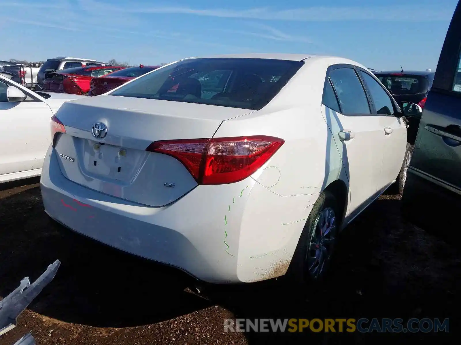 4 Photograph of a damaged car 5YFBURHE0KP929678 TOYOTA COROLLA 2019