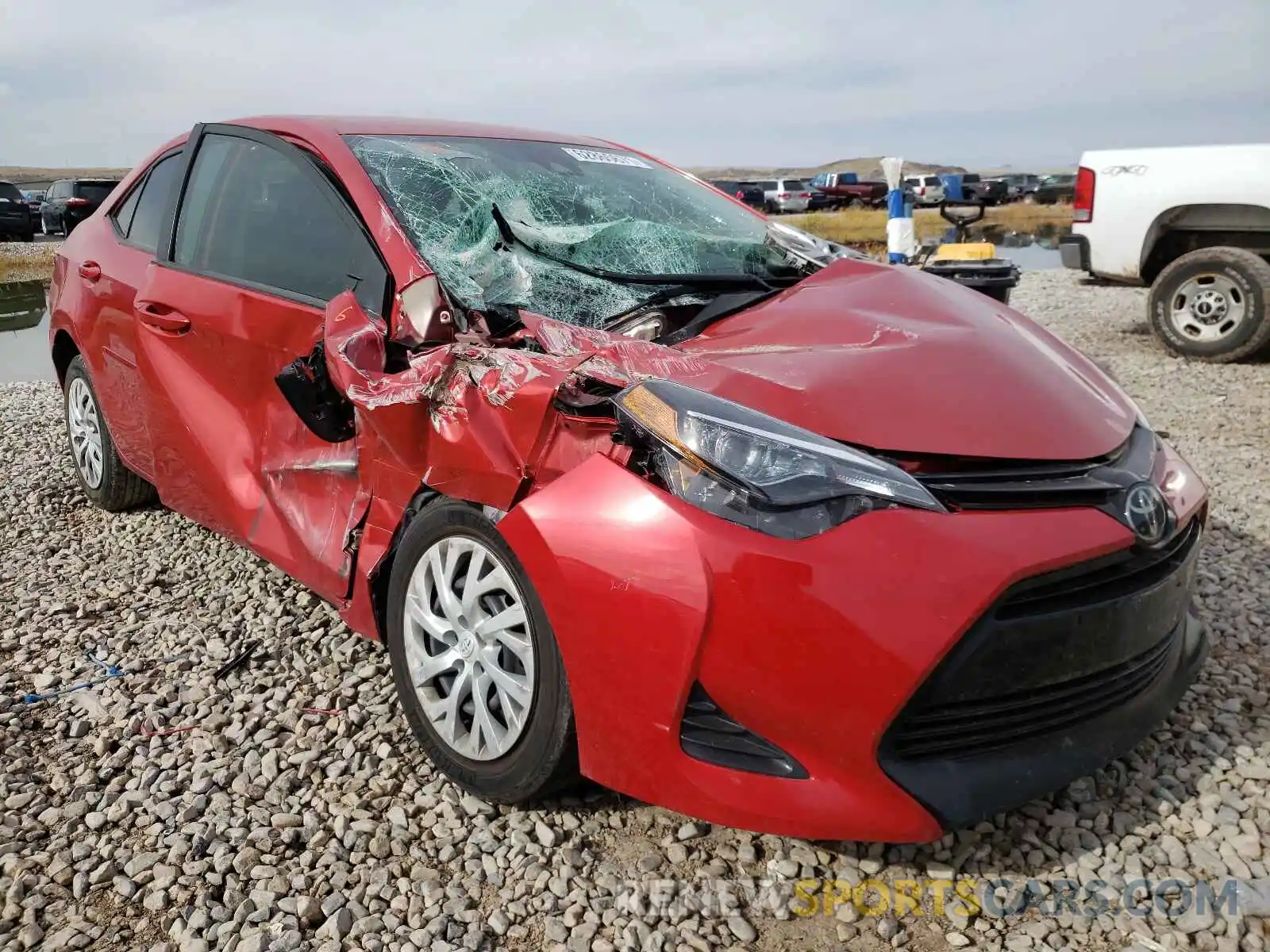 1 Photograph of a damaged car 5YFBURHE0KP929907 TOYOTA COROLLA 2019