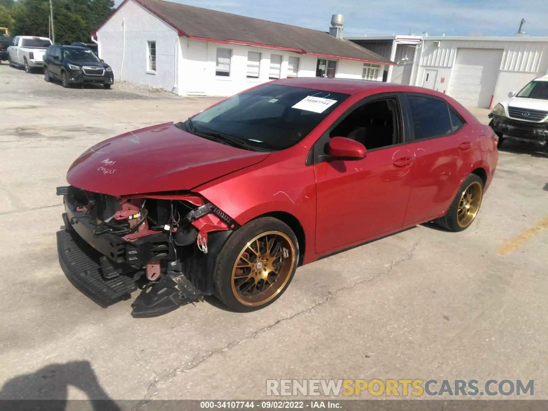 2 Photograph of a damaged car 5YFBURHE0KP930488 TOYOTA COROLLA 2019