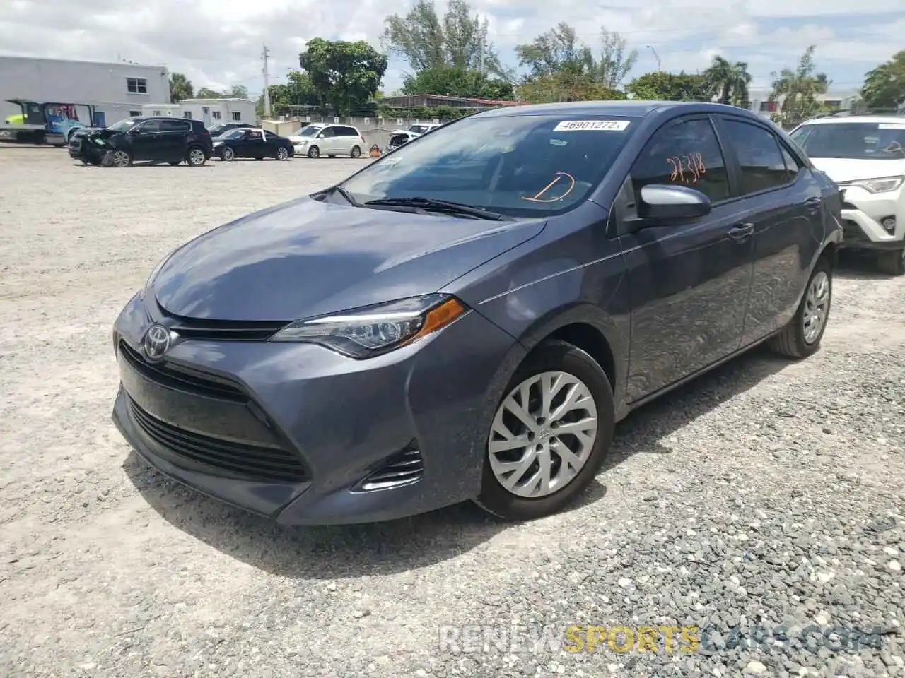 2 Photograph of a damaged car 5YFBURHE0KP930765 TOYOTA COROLLA 2019