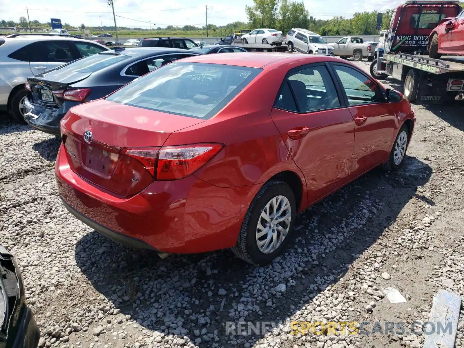 4 Photograph of a damaged car 5YFBURHE0KP930877 TOYOTA COROLLA 2019