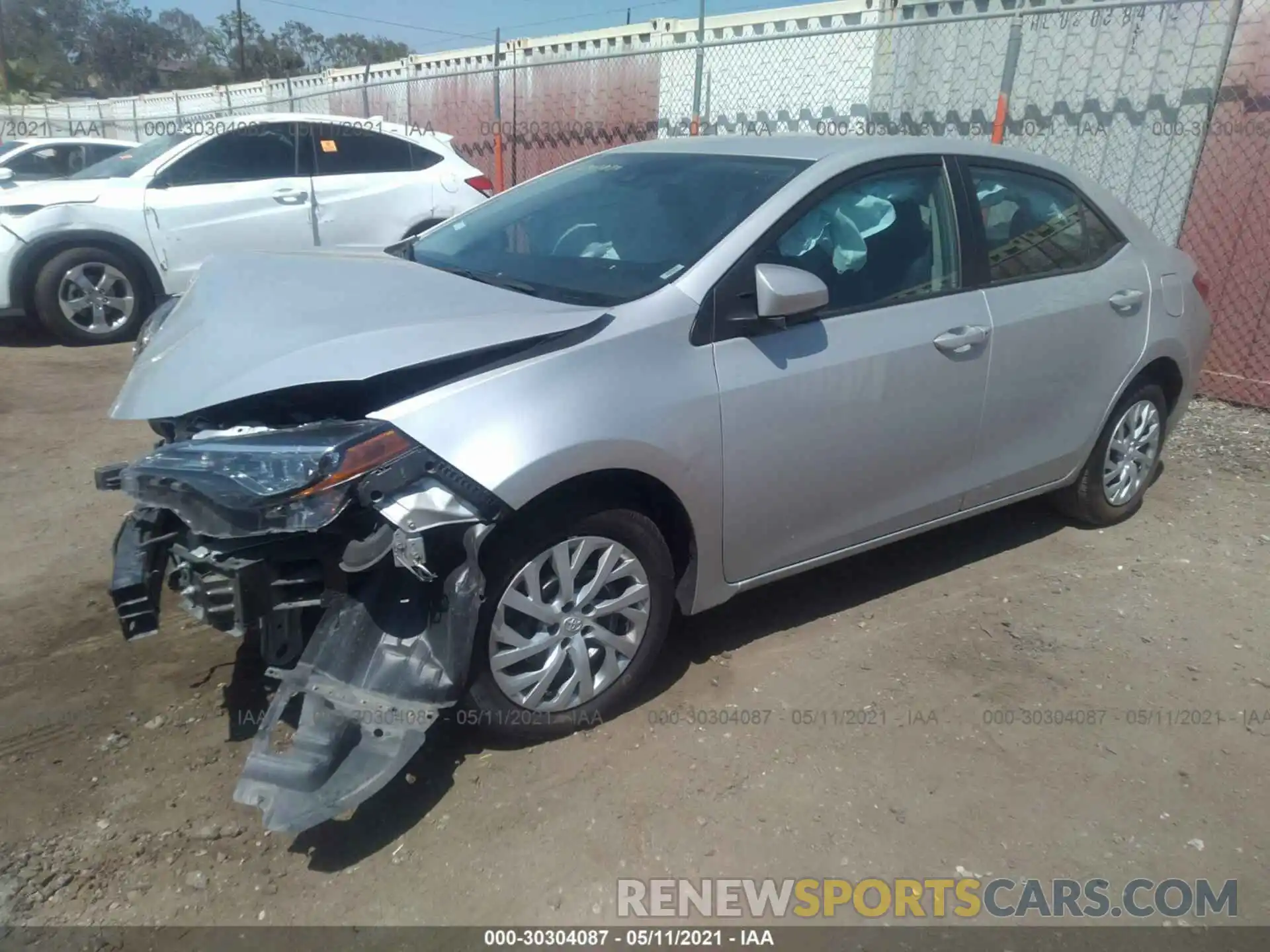 2 Photograph of a damaged car 5YFBURHE0KP931446 TOYOTA COROLLA 2019