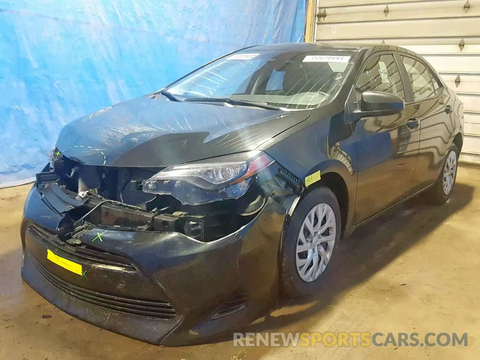 2 Photograph of a damaged car 5YFBURHE0KP931849 TOYOTA COROLLA 2019