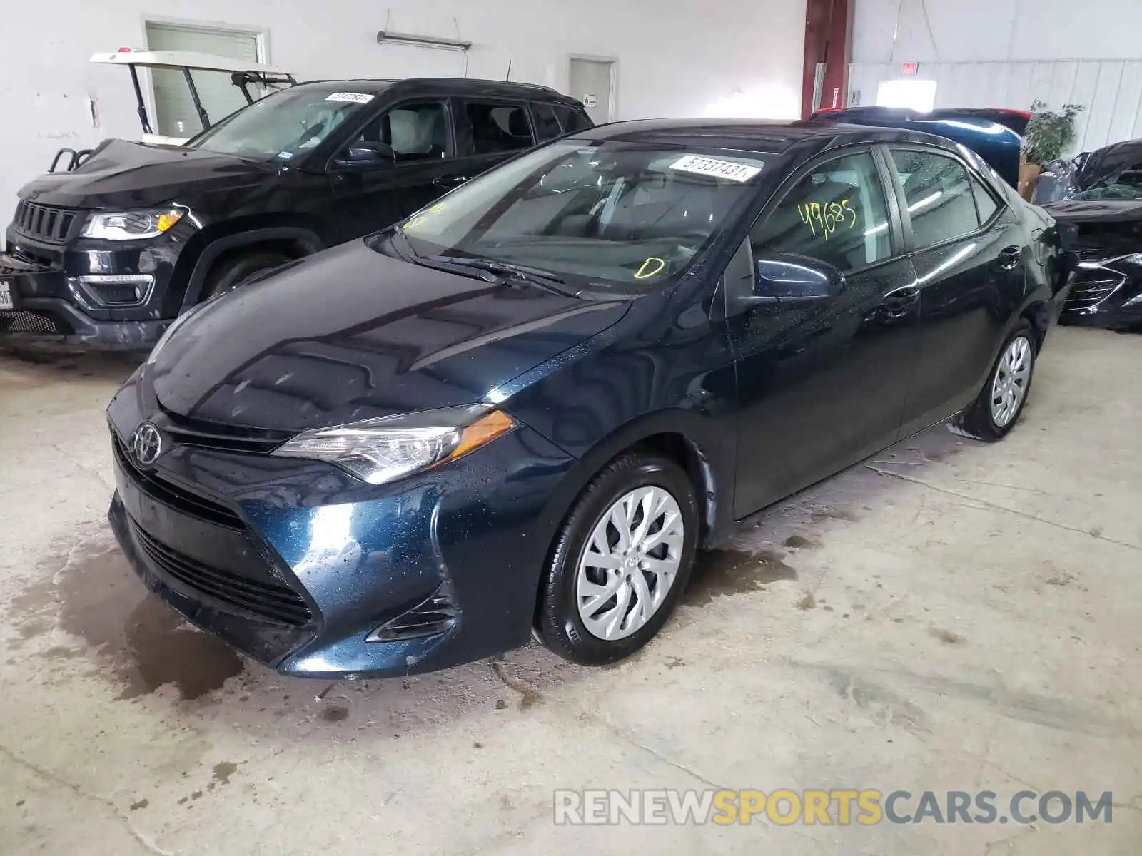 2 Photograph of a damaged car 5YFBURHE0KP931995 TOYOTA COROLLA 2019