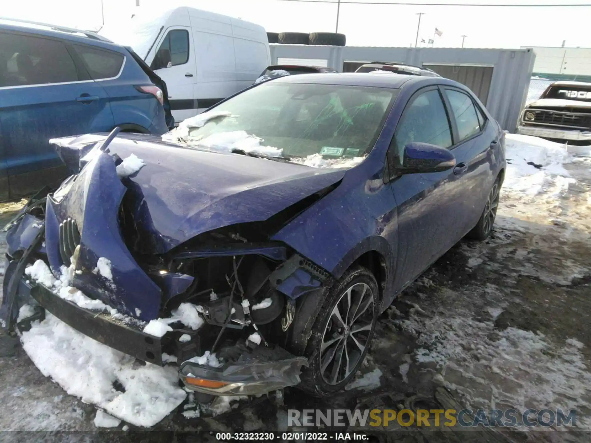 1 Photograph of a damaged car 5YFBURHE0KP932032 TOYOTA COROLLA 2019