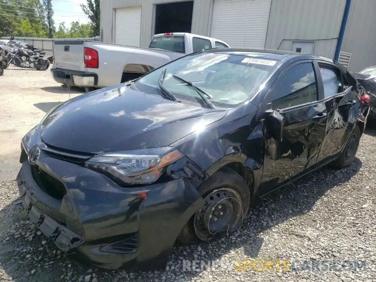 2 Photograph of a damaged car 5YFBURHE0KP933035 TOYOTA COROLLA 2019