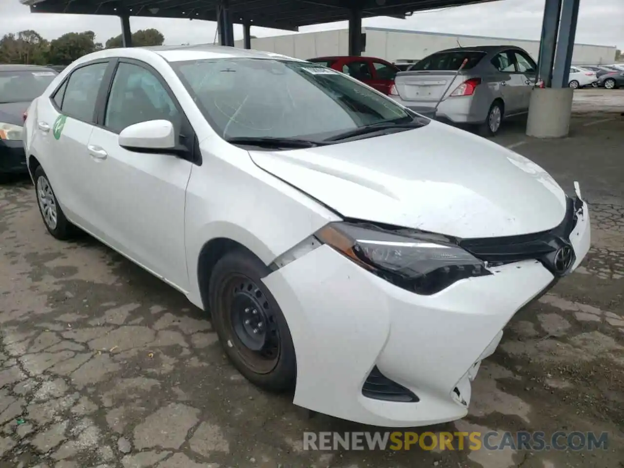 1 Photograph of a damaged car 5YFBURHE0KP933309 TOYOTA COROLLA 2019