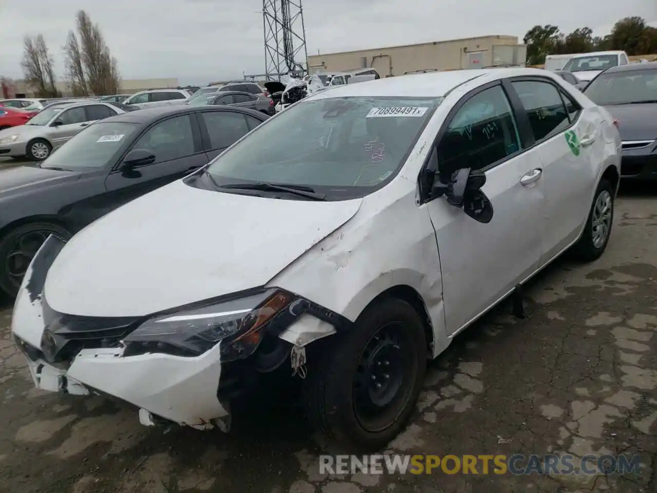 2 Photograph of a damaged car 5YFBURHE0KP933309 TOYOTA COROLLA 2019