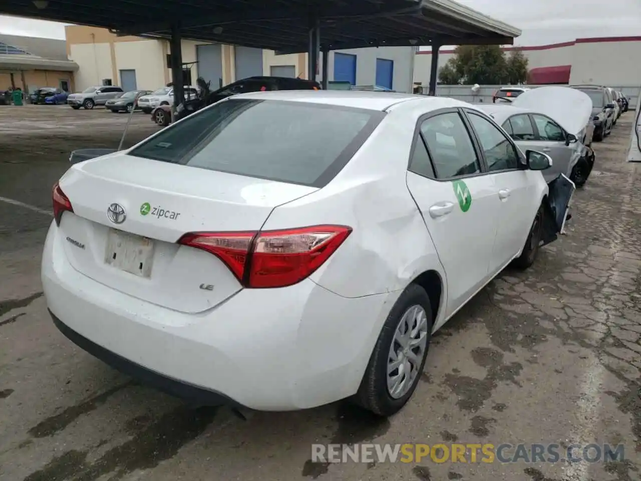 4 Photograph of a damaged car 5YFBURHE0KP933309 TOYOTA COROLLA 2019