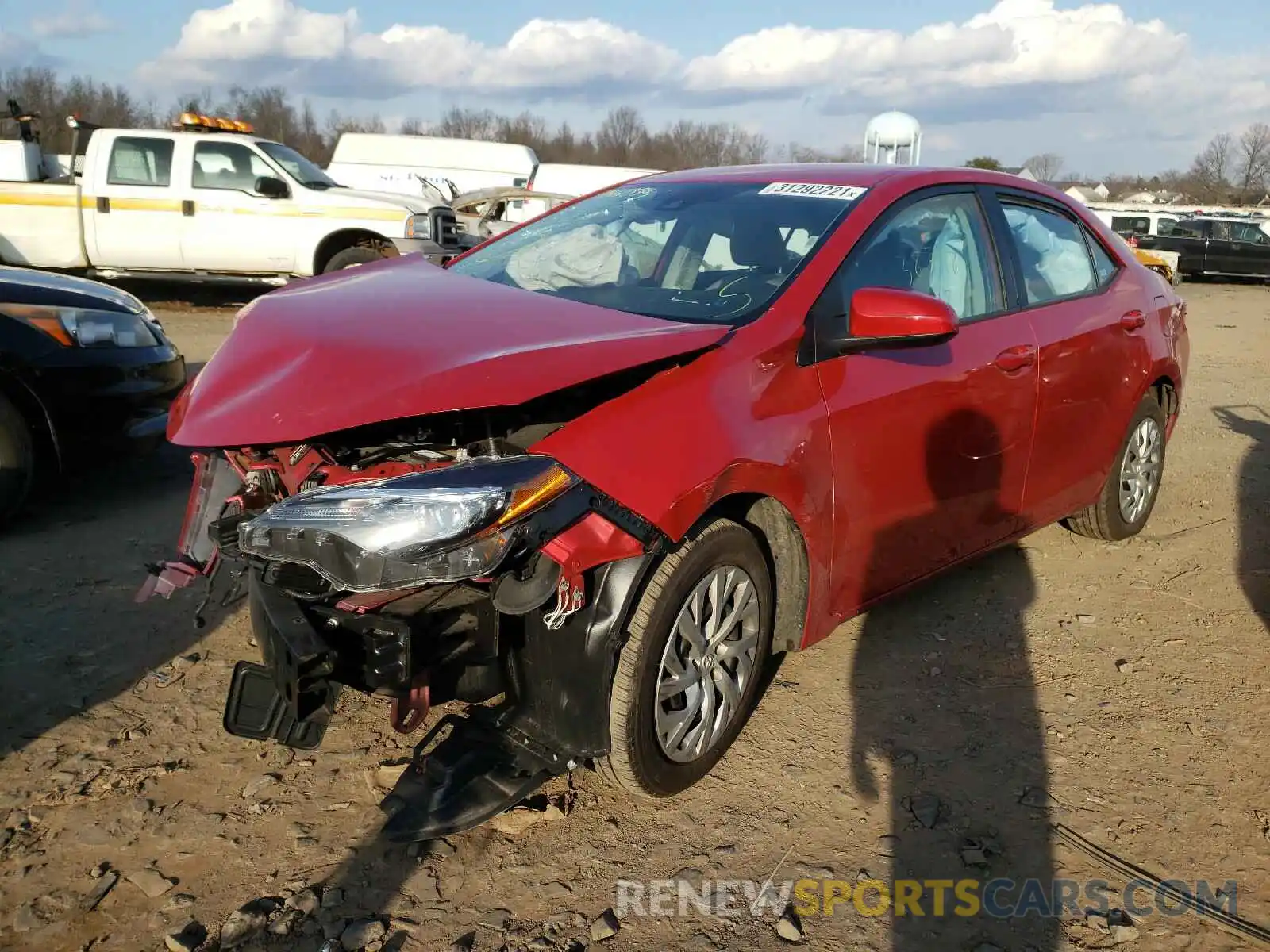 2 Photograph of a damaged car 5YFBURHE0KP933441 TOYOTA COROLLA 2019