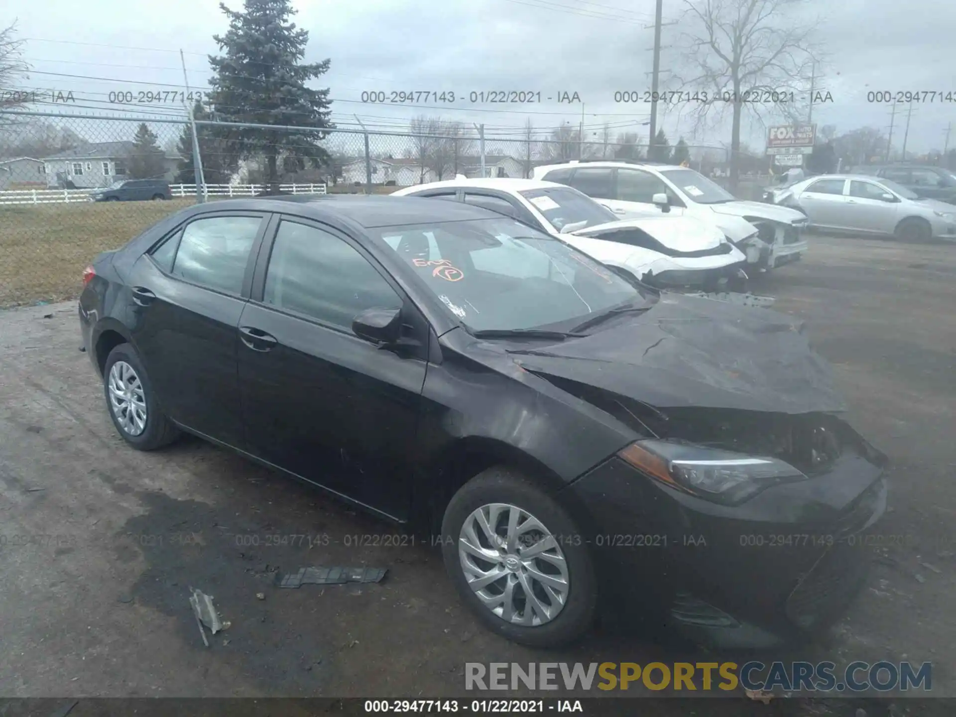 1 Photograph of a damaged car 5YFBURHE0KP933648 TOYOTA COROLLA 2019