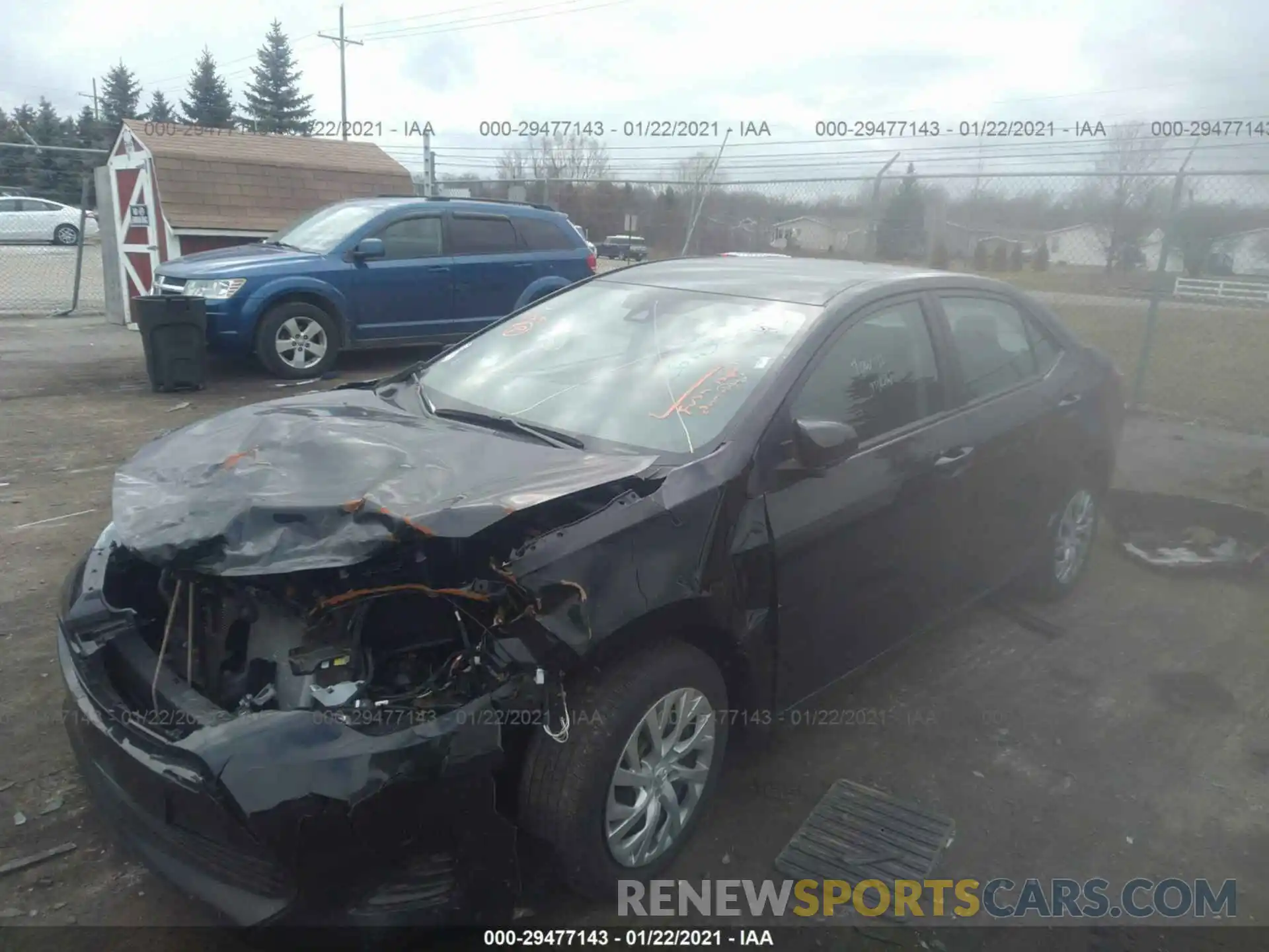 2 Photograph of a damaged car 5YFBURHE0KP933648 TOYOTA COROLLA 2019