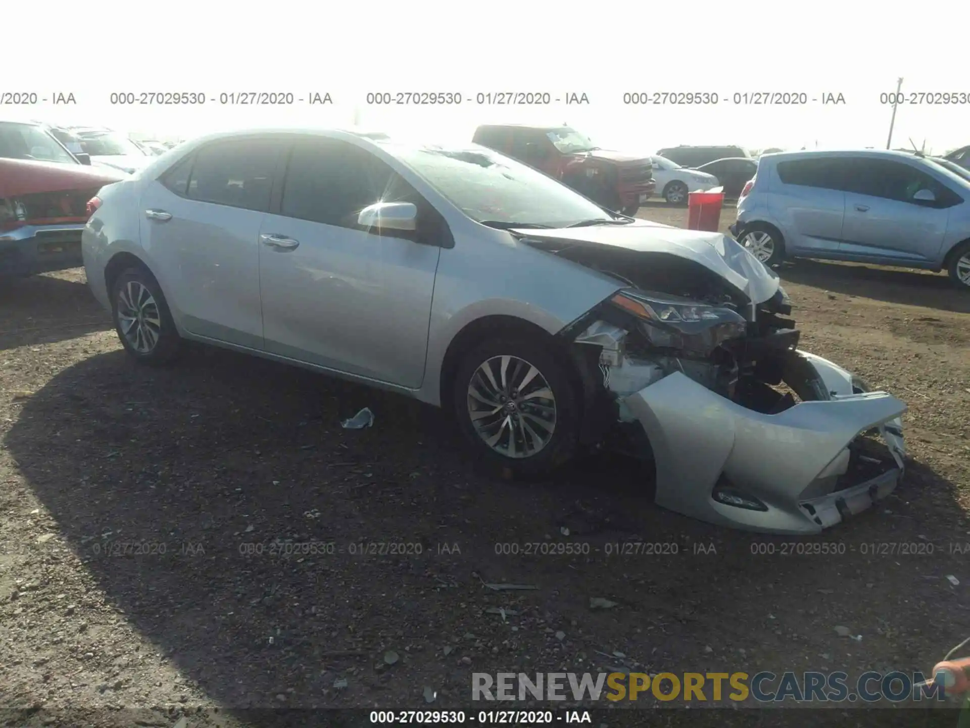 1 Photograph of a damaged car 5YFBURHE0KP934248 TOYOTA COROLLA 2019