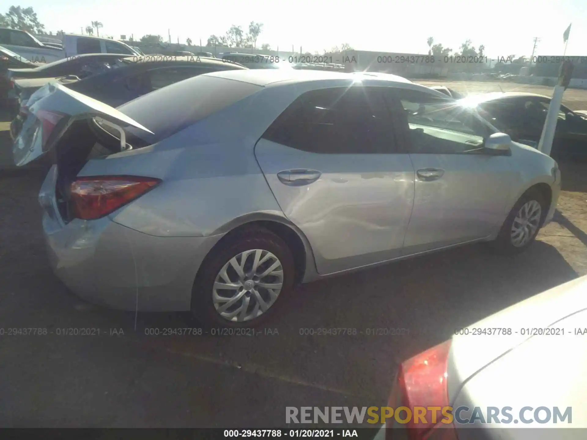 4 Photograph of a damaged car 5YFBURHE0KP934329 TOYOTA COROLLA 2019