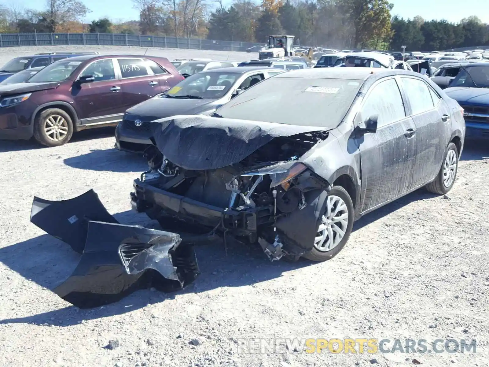 2 Photograph of a damaged car 5YFBURHE0KP934573 TOYOTA COROLLA 2019