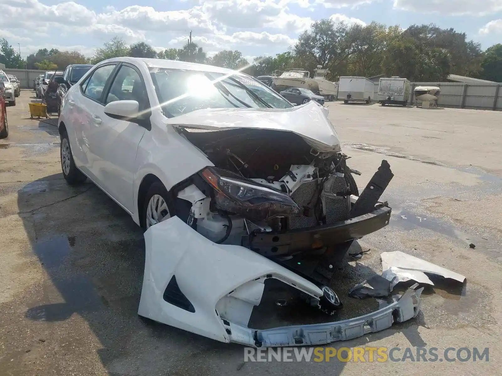 1 Photograph of a damaged car 5YFBURHE0KP934671 TOYOTA COROLLA 2019